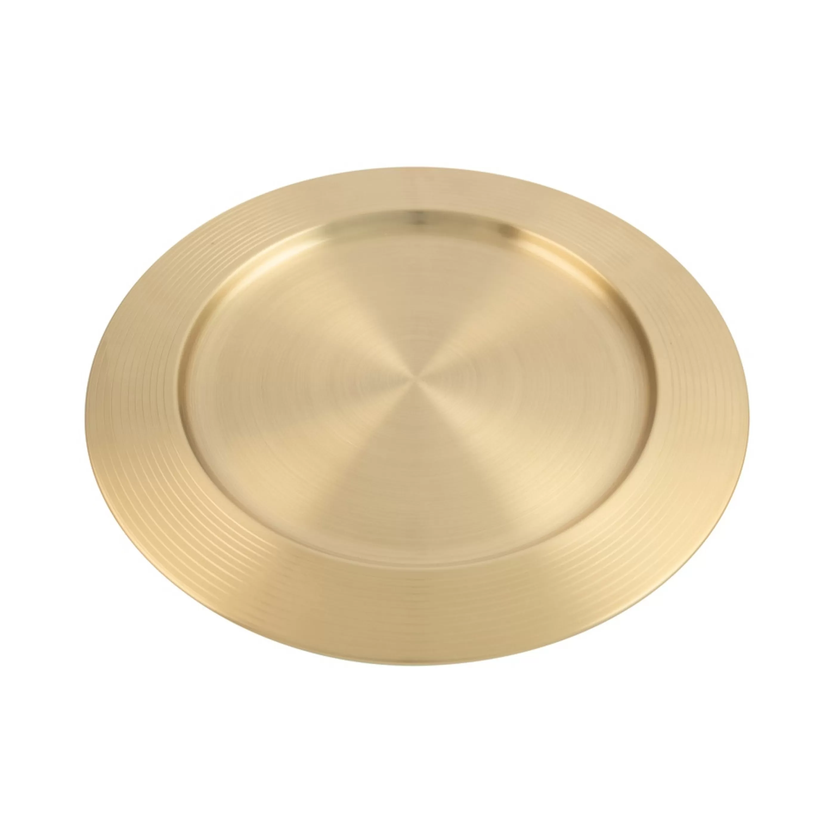 Sale * Gold Stainless Steel Charger Plate - 33Cm