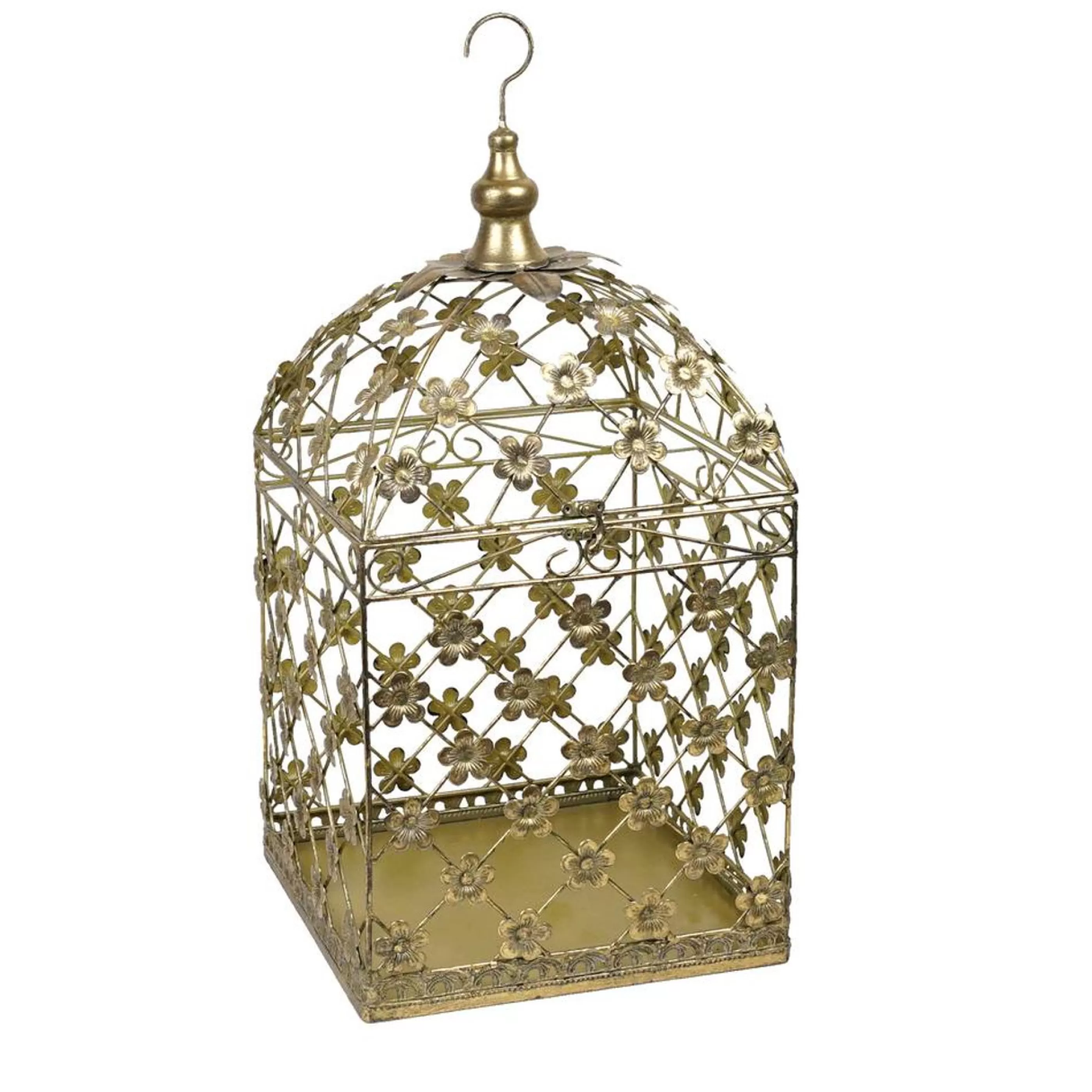 * Table Top Decorations | Gold Vetch Metal Bird Cage - 59Cm