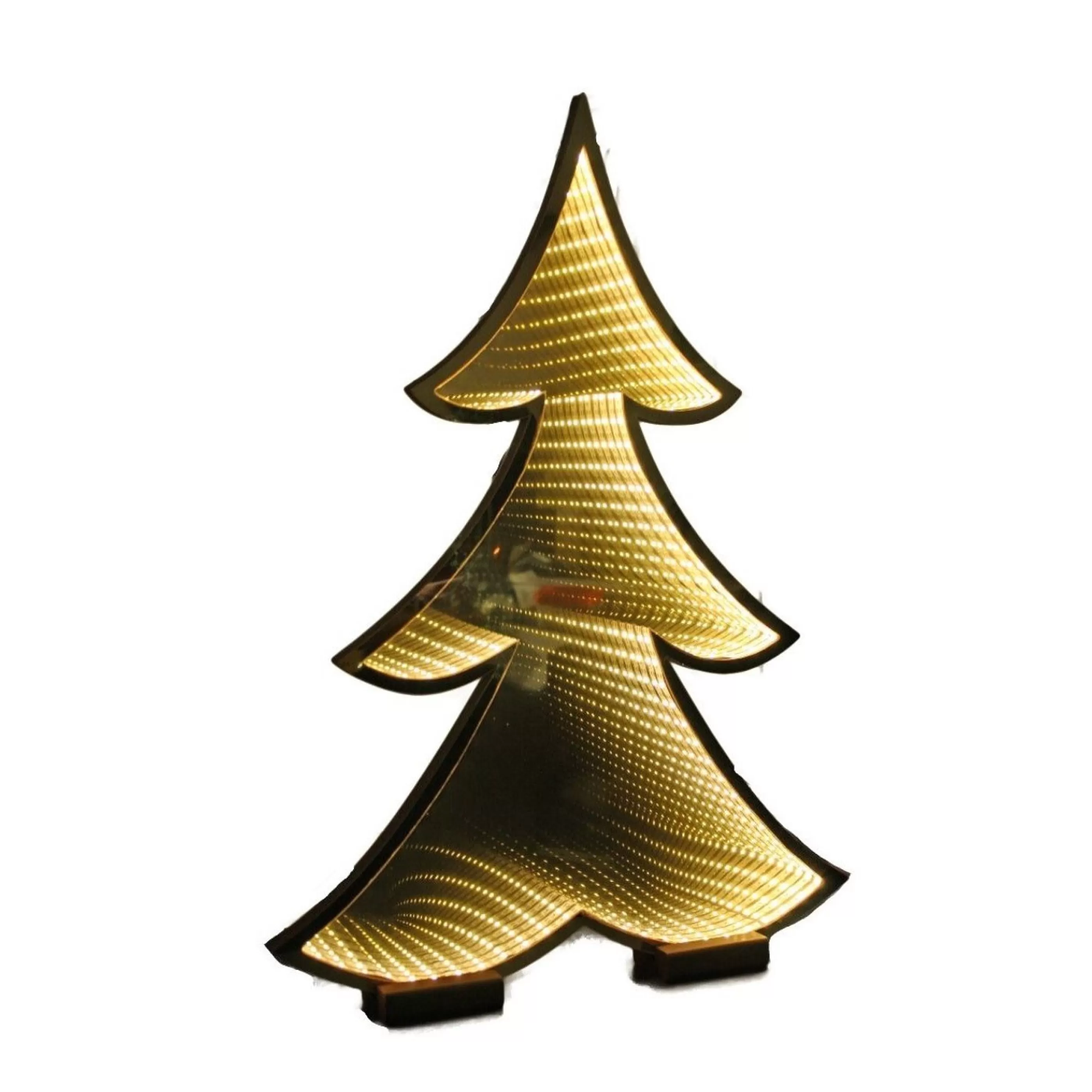 New * Golden Standing Infinity Light Tree (Indoor) - 60Cm