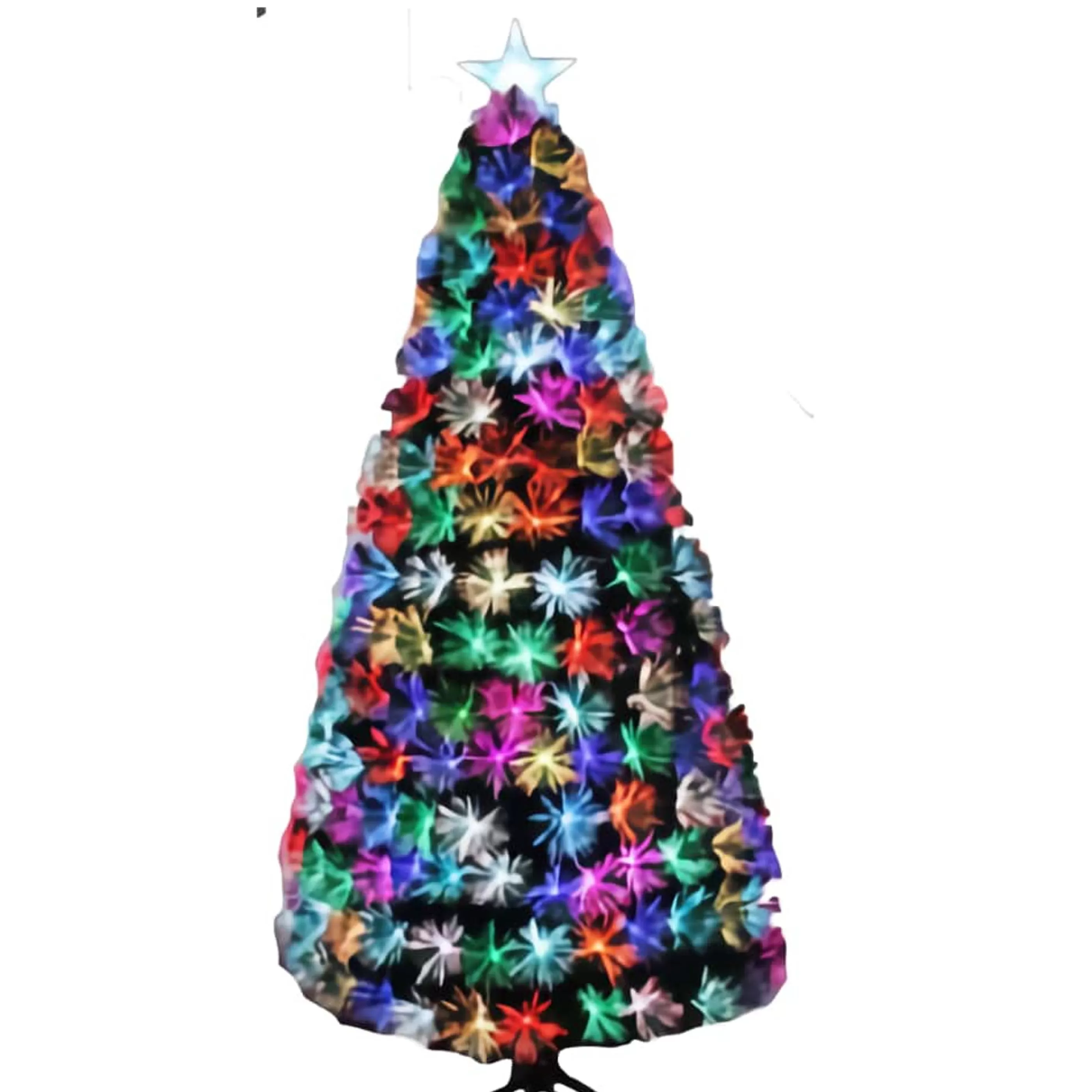 Flash Sale * Green Fibre Optic Tree With Star - 120Cm