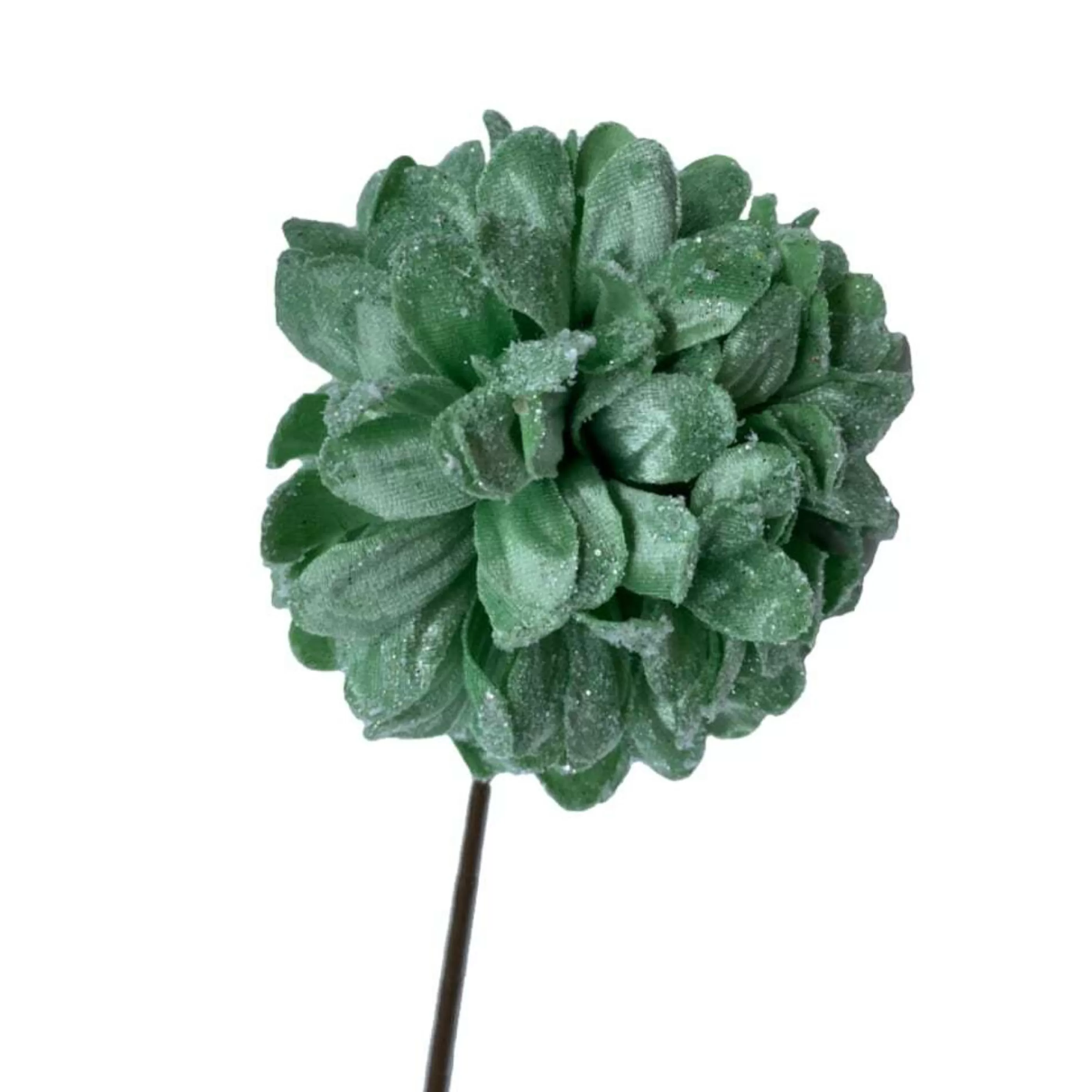 * Floristry | Green Frosted Chrysanthemum Flower - 14Cm