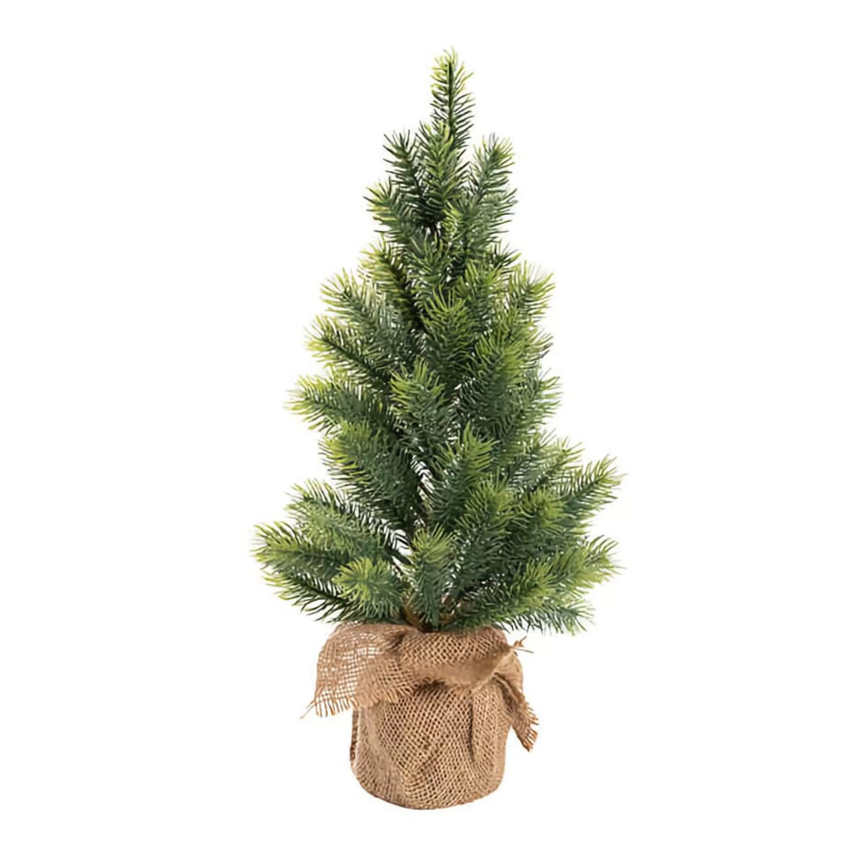 Store * Green Pine Burlap Jute Table Top Tree - 48Cm