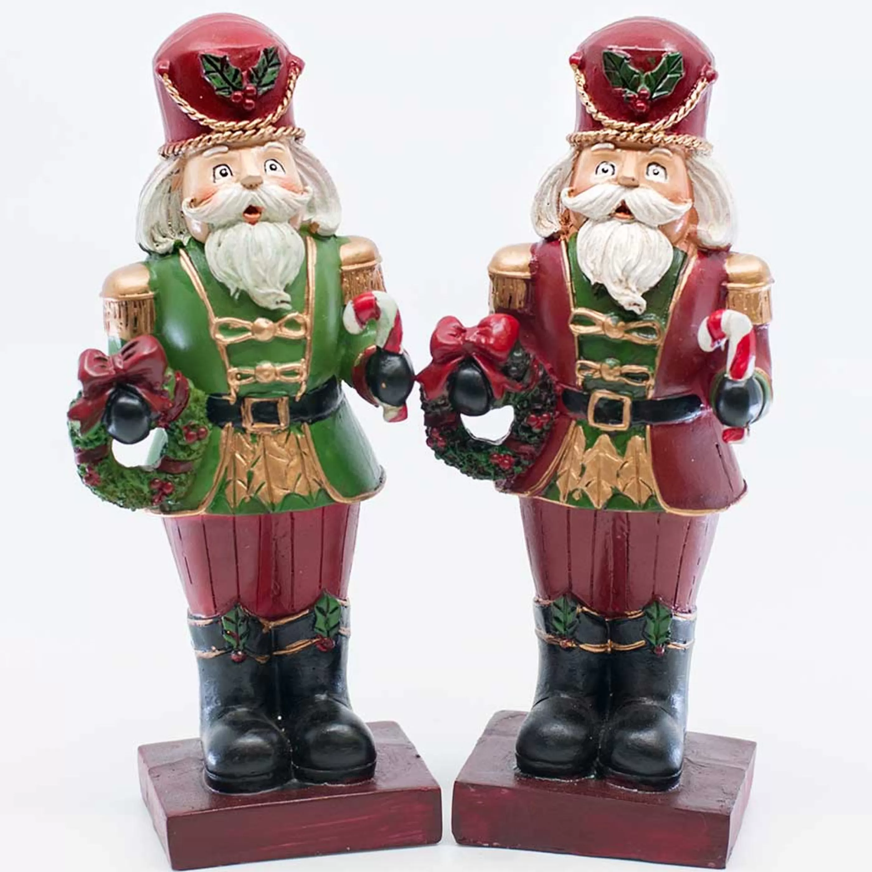 Cheap * Green Red Nutcrackers (2 Styles) - 21Cm