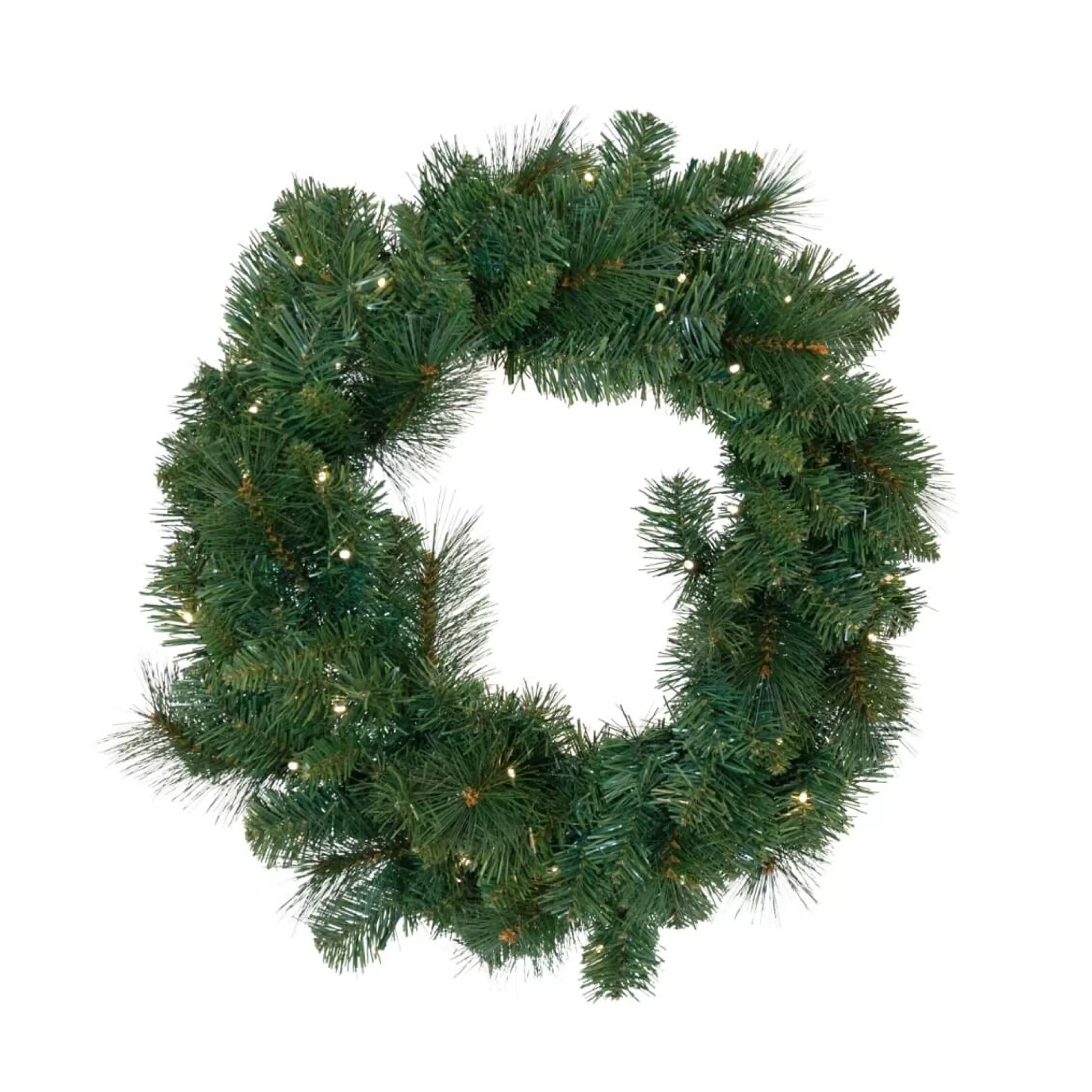 * Wreaths | Green Vermont Prelit Wreath - 60Cm