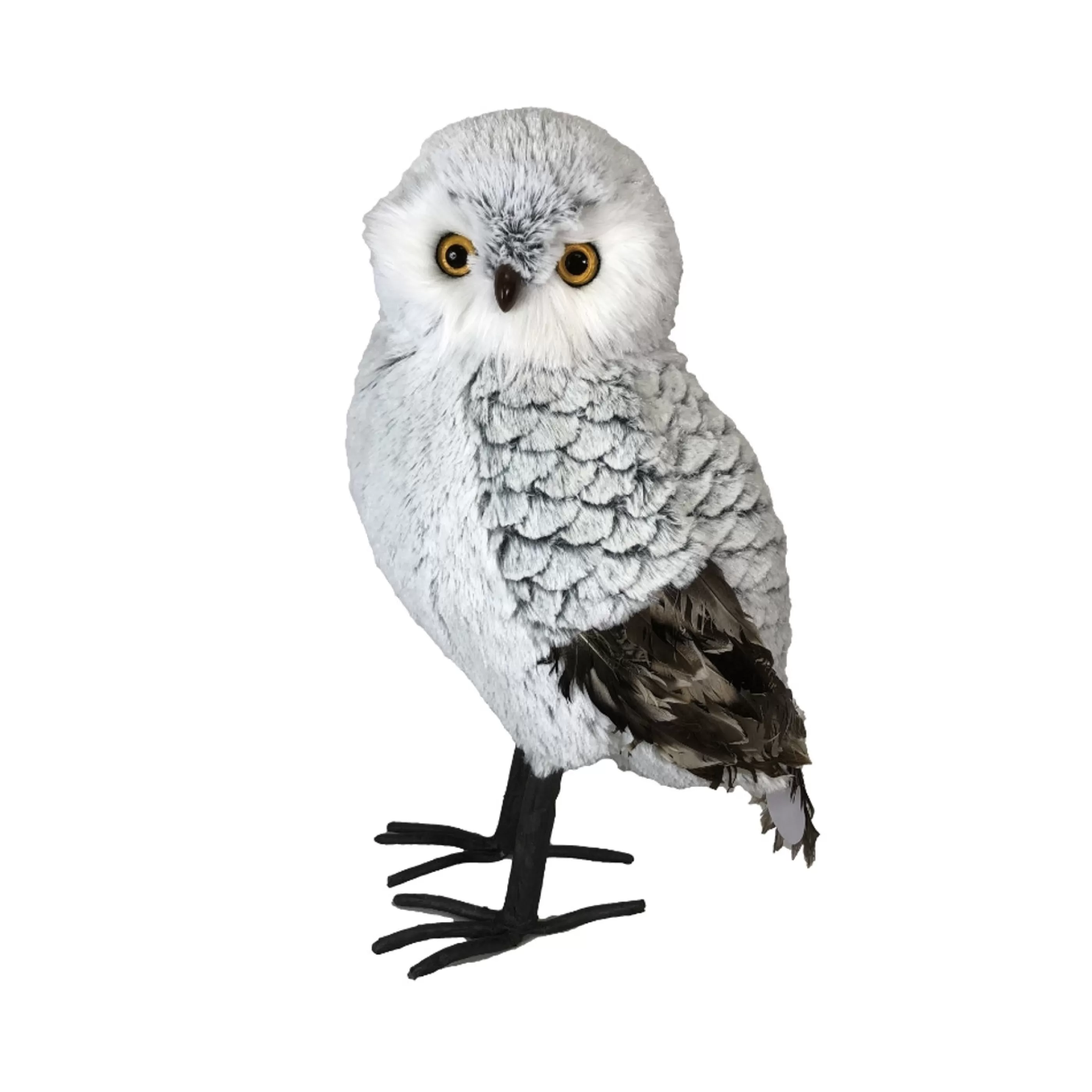 * Birds & Butterflies | Grey Owl With Brown Wing - 49Cm