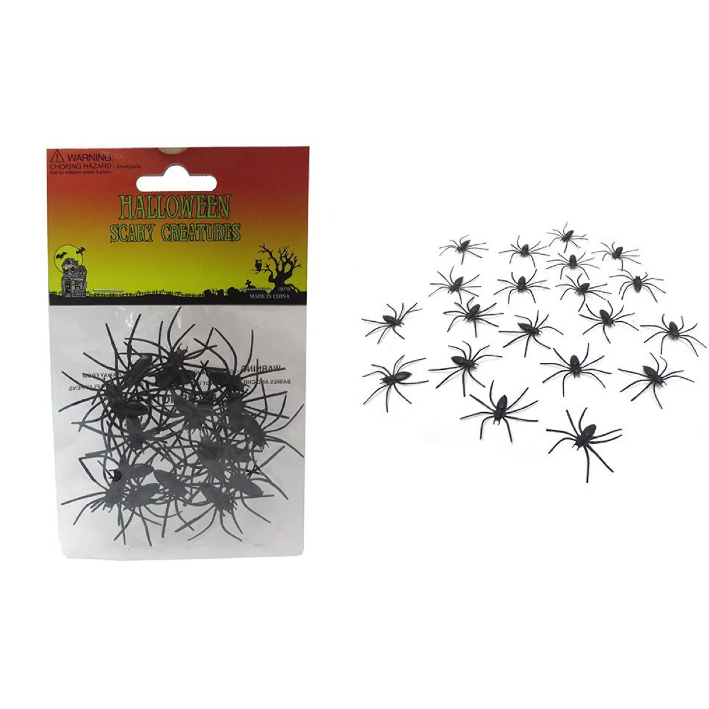 Store Witches of Halloween Halloween Bag Of Black Spiders (Pack Of 20)