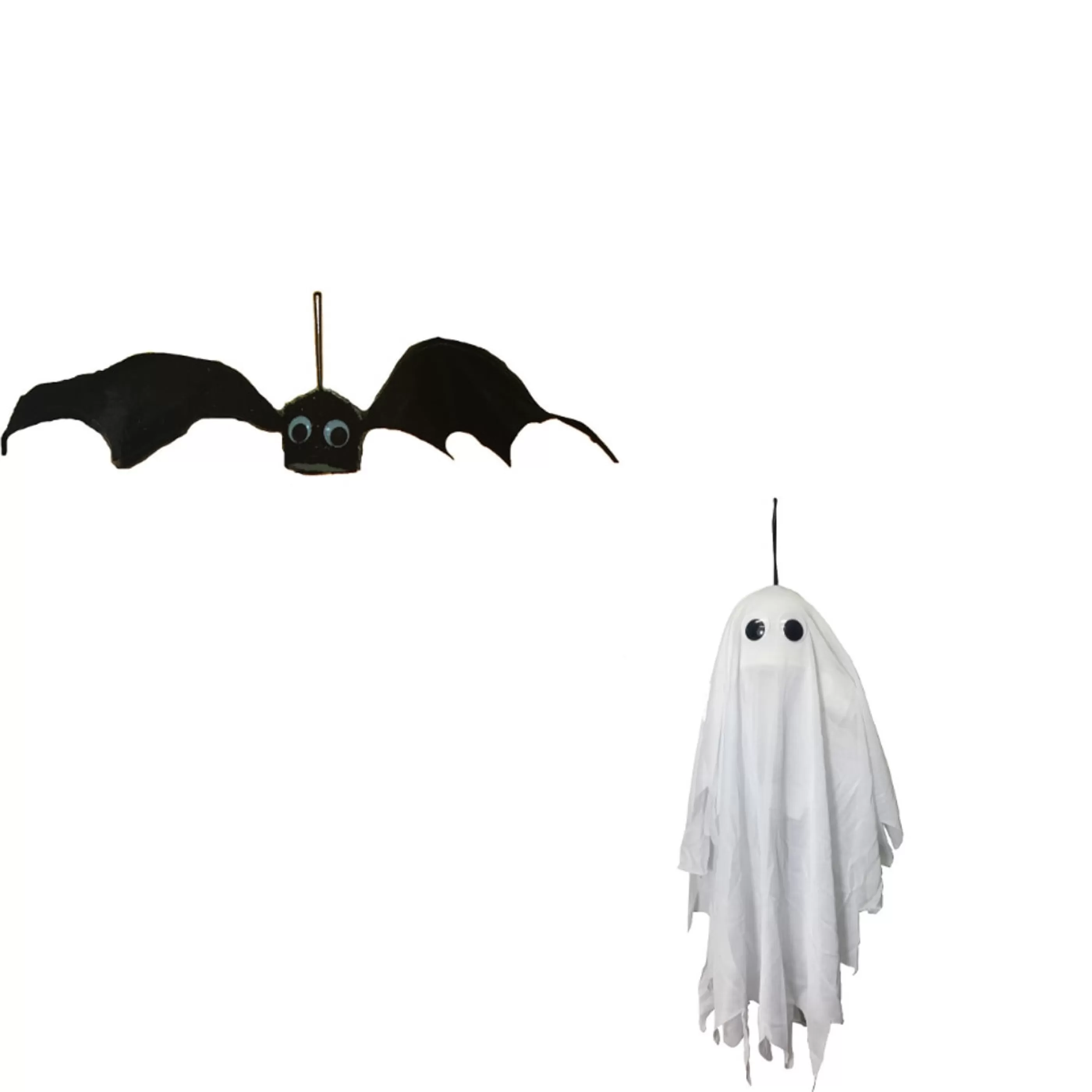 Best Witches of Halloween Halloween Black Shaking Bat & Ghost (2 Styles) - 55Cm