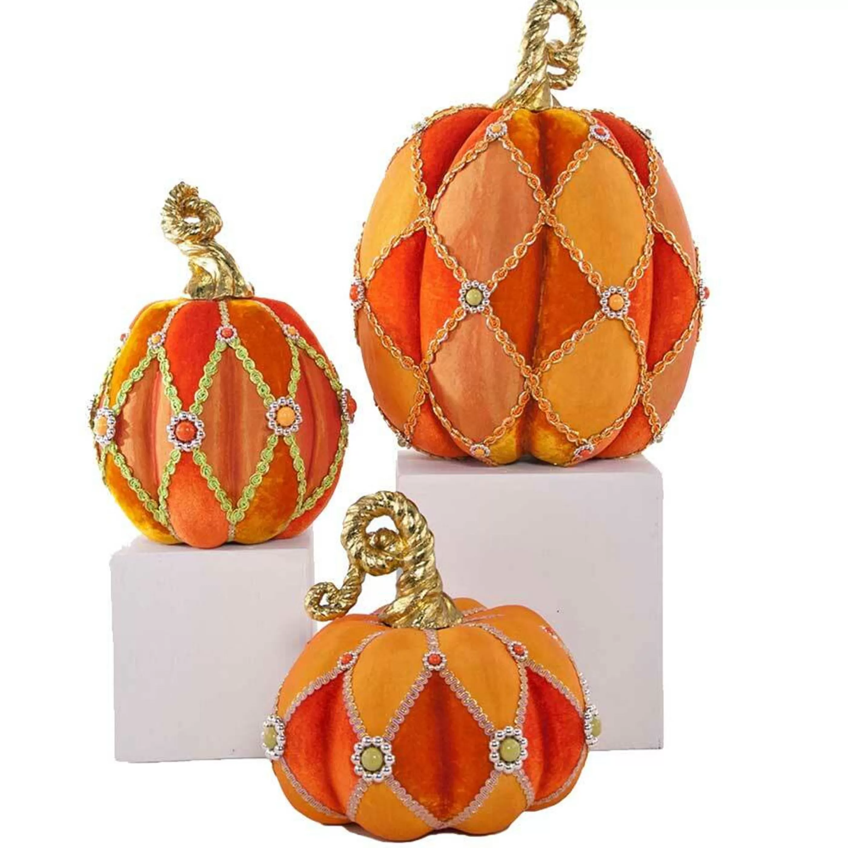 Hot Katherines Collection Halloween Pumpkins (Set Of 3) - 38Cm