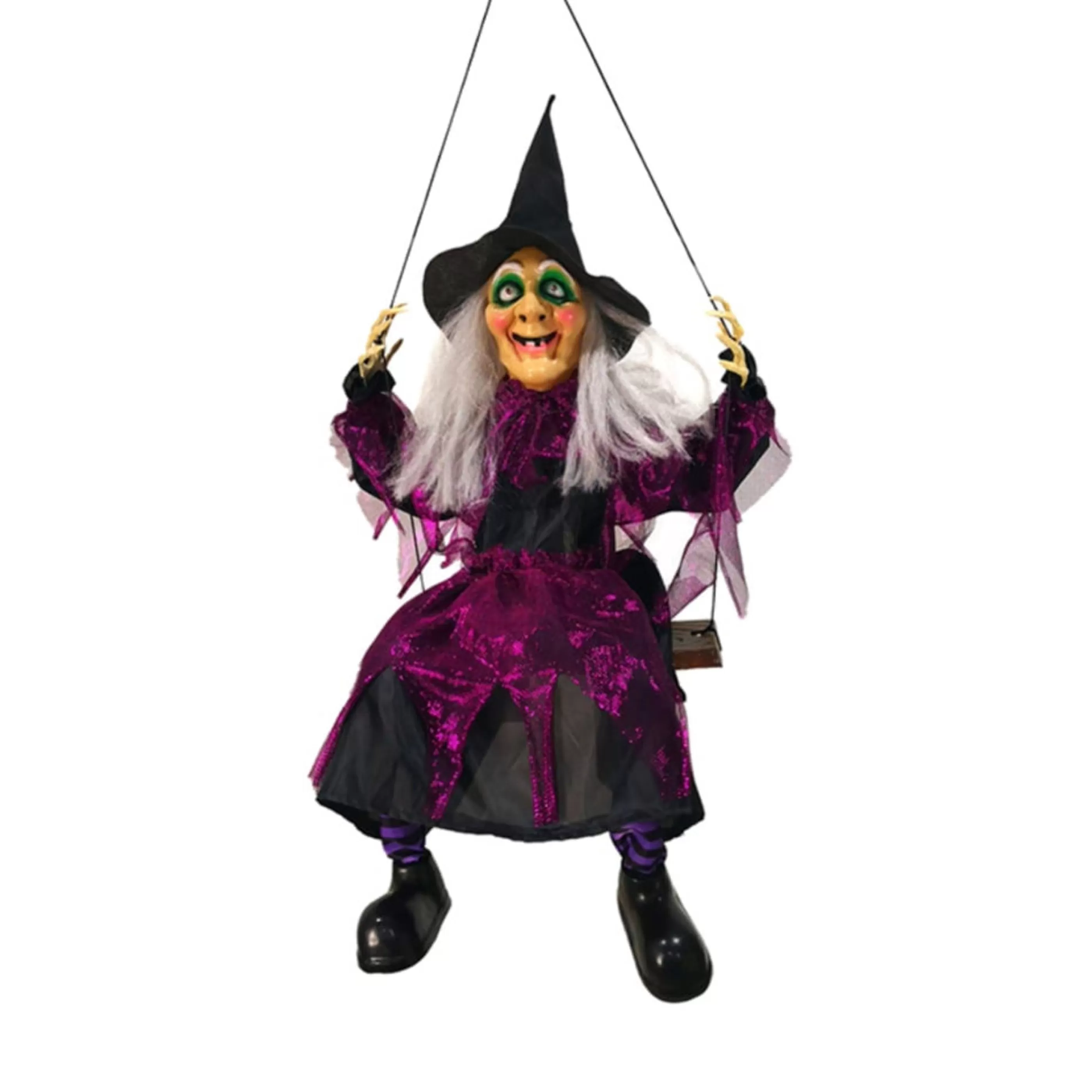 Store Witches of Halloween Halloween Witch Kicking On Swing - 100Cm