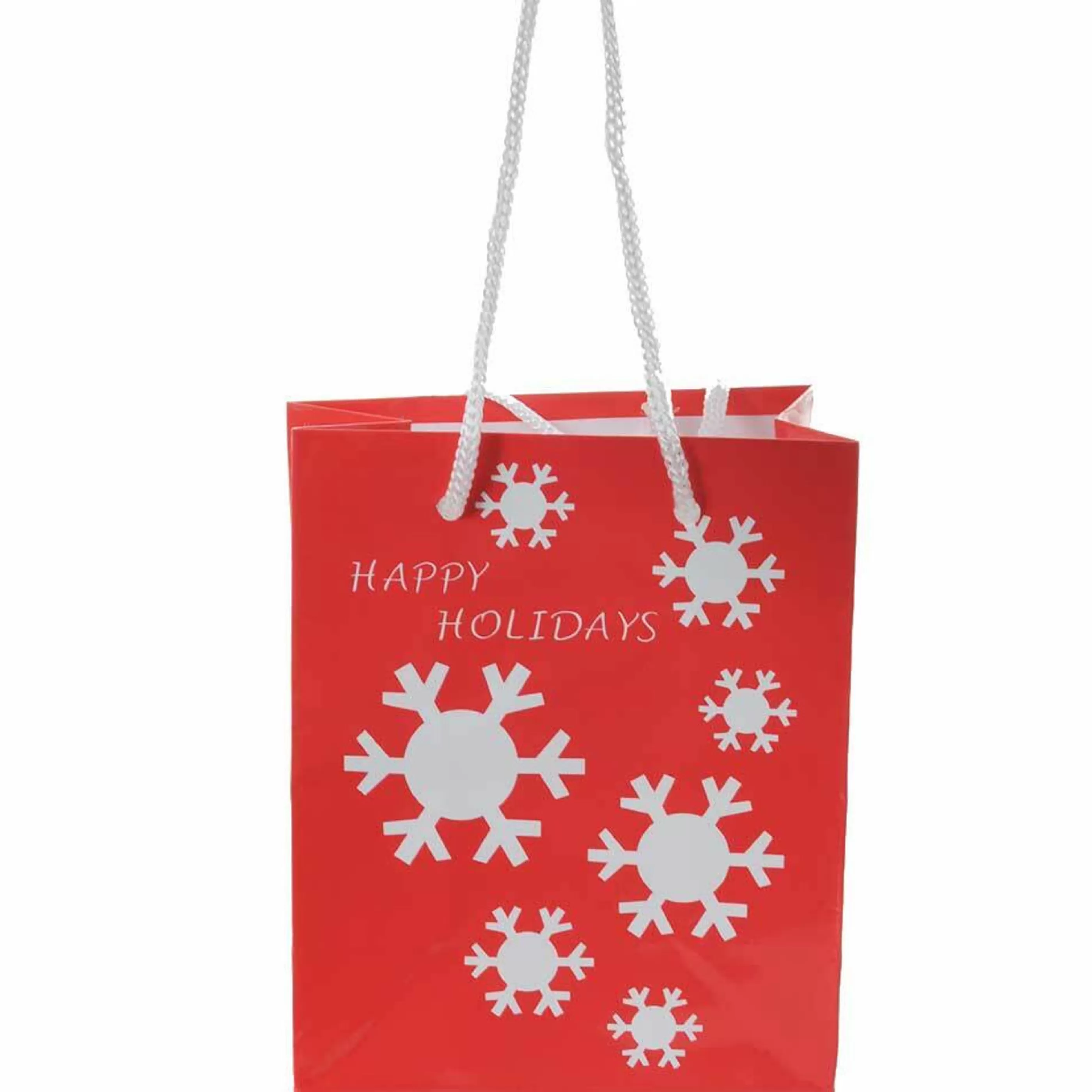 Discount * Happy Holidays Red Gift Bag - 12Cm