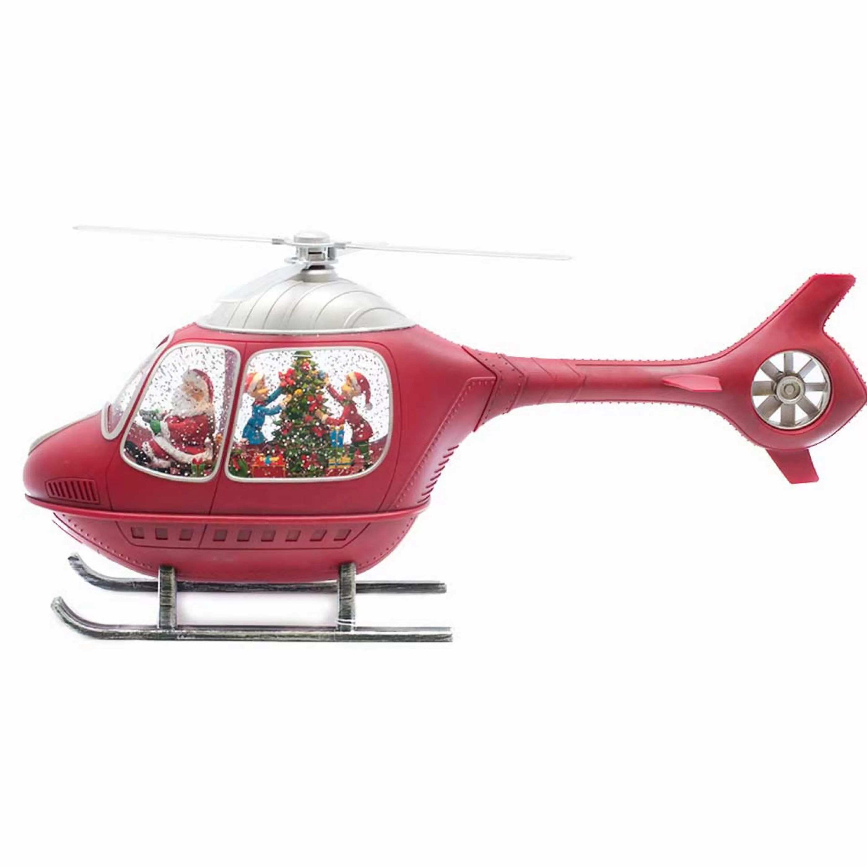 * Table Top Decorations | Helicopter Light Up Water Lantern - 31Cm