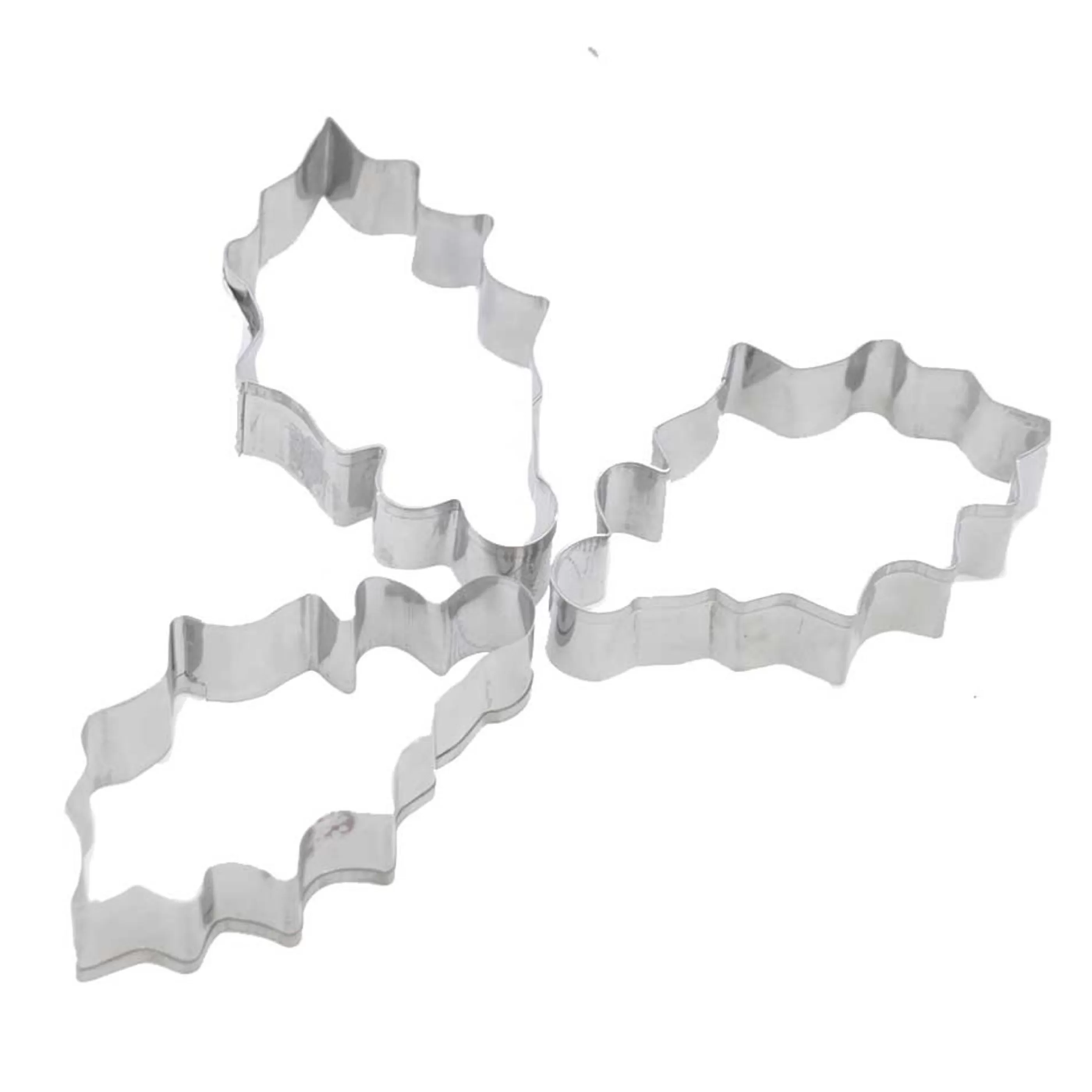 Online * Holly Leaf Stainless Steel Cookie Cutter