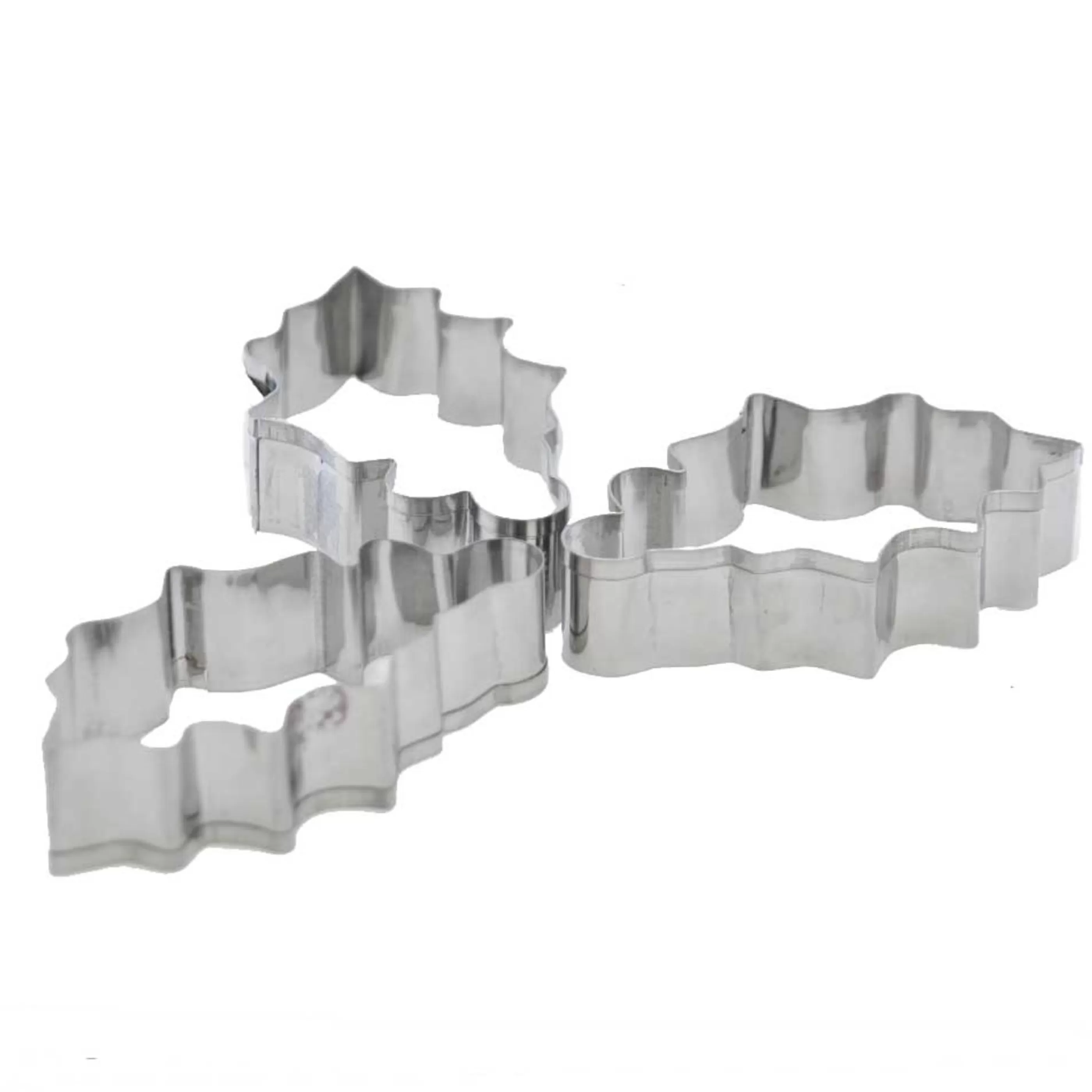 Online * Holly Leaf Stainless Steel Cookie Cutter