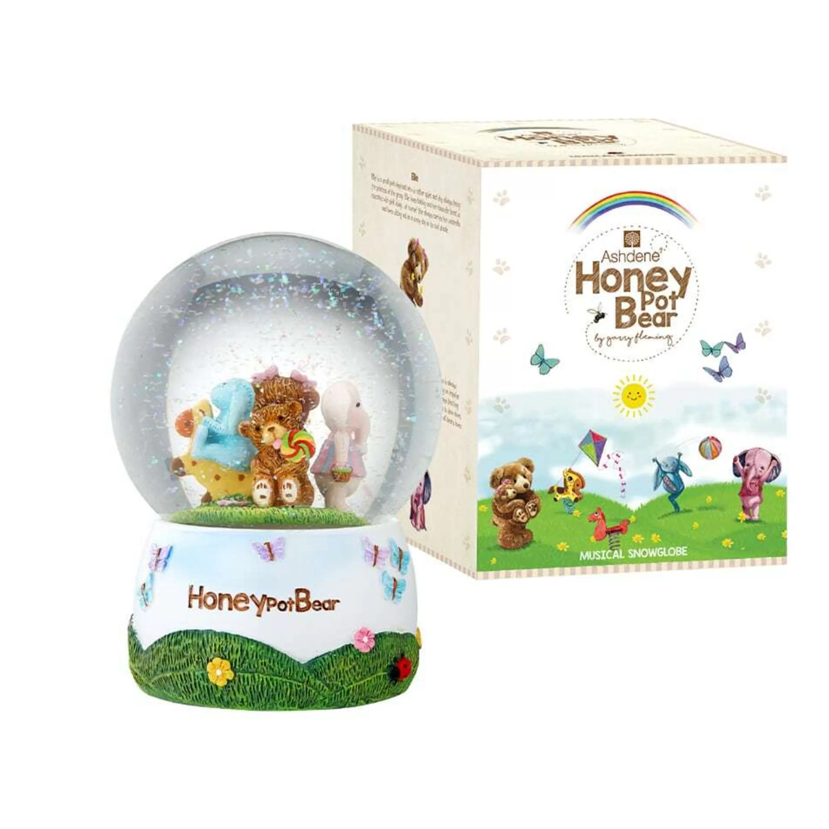 Best Sale * Honey Pot Bear Musical Snowglobe - 7.5Cm