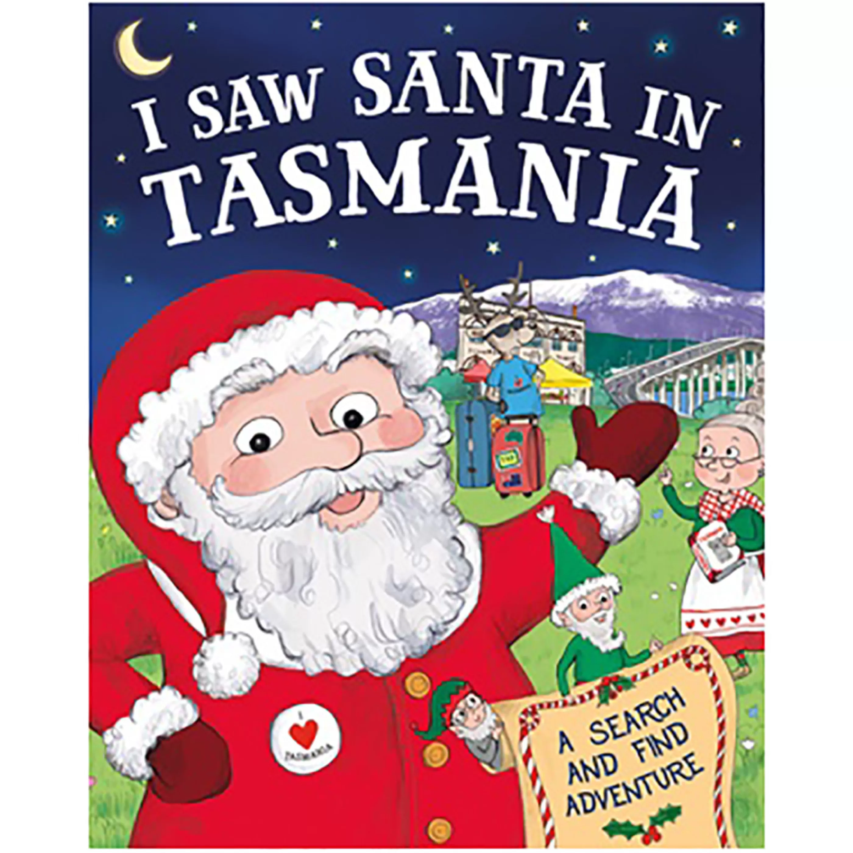 Hot * I Saw Santa In Tasmania Christmas Book - 25Cm