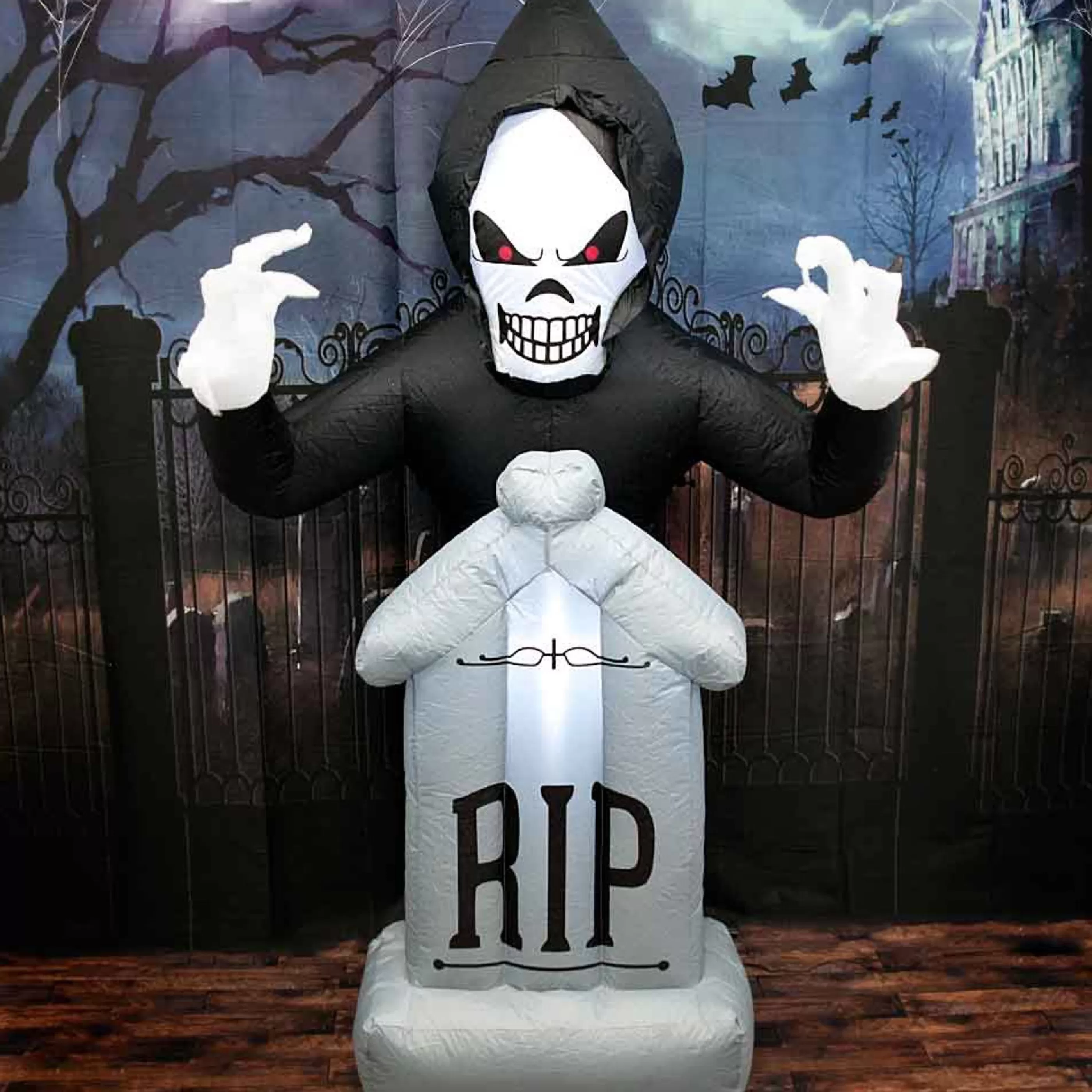 Clearance Witches of Halloween Inflatable Ghost And Tombstone With Shaking Motion - 183Cm