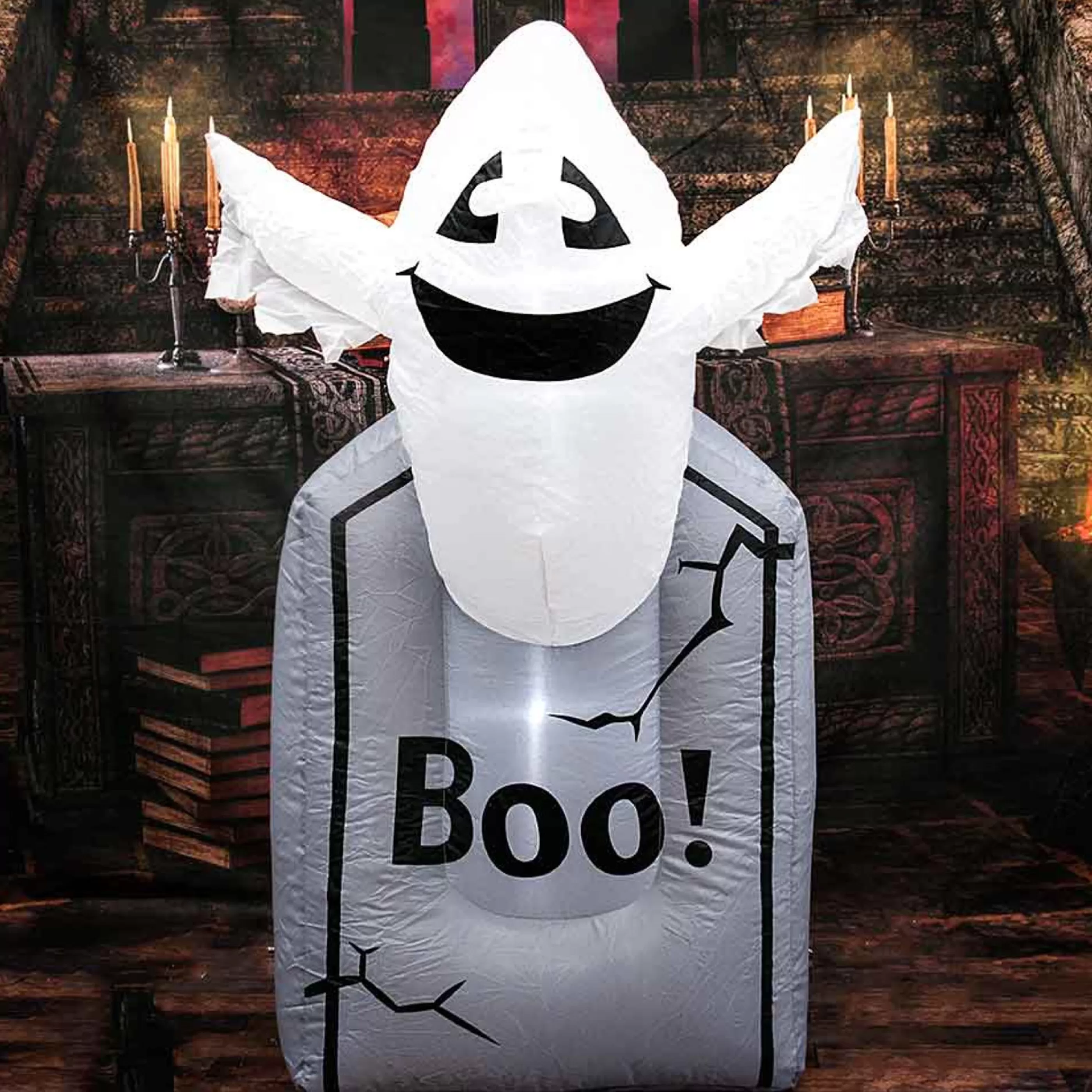 Online Witches of Halloween Inflatable Tombstone Ghost - 240Cm