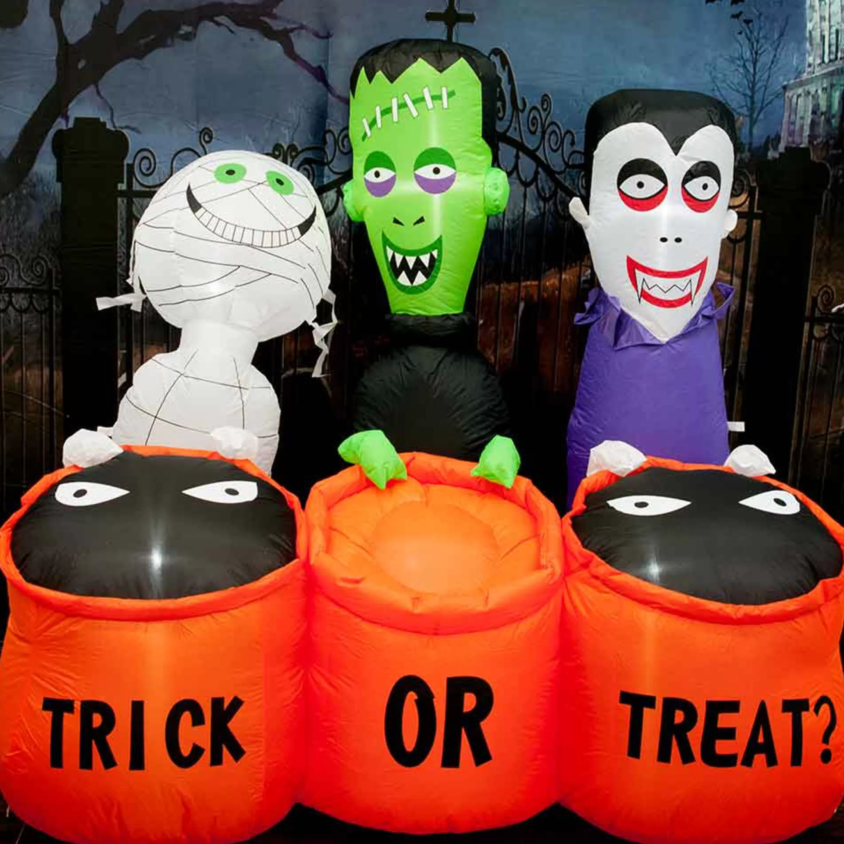 New Witches of Halloween Inflatable Trick Or Treat Monsters - 150Cm