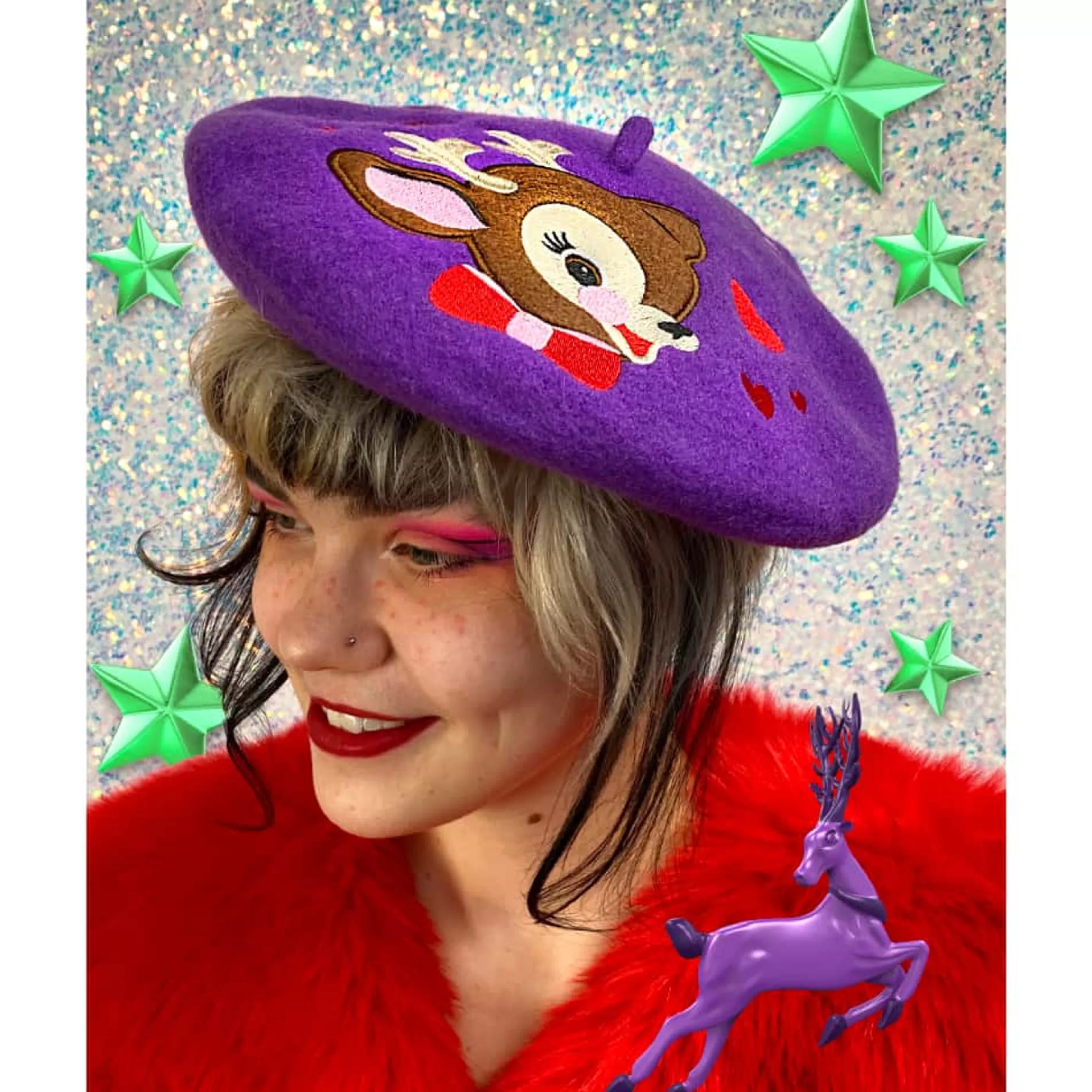 Discount Irregular Choice - Reindeer Love Beret