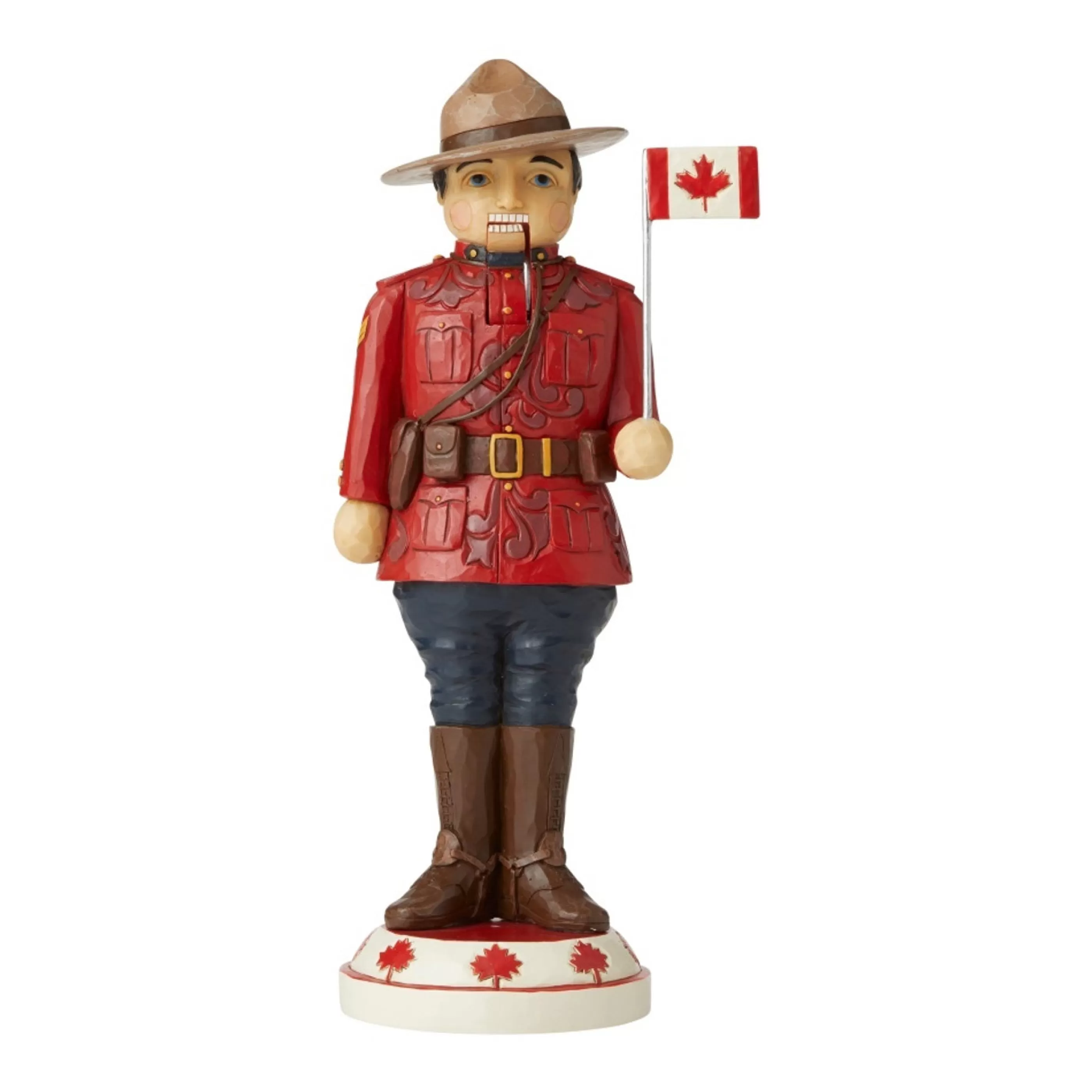 Jim Shore Table Top Decorations | Canadian Mountie Nutcracker - 25Cm