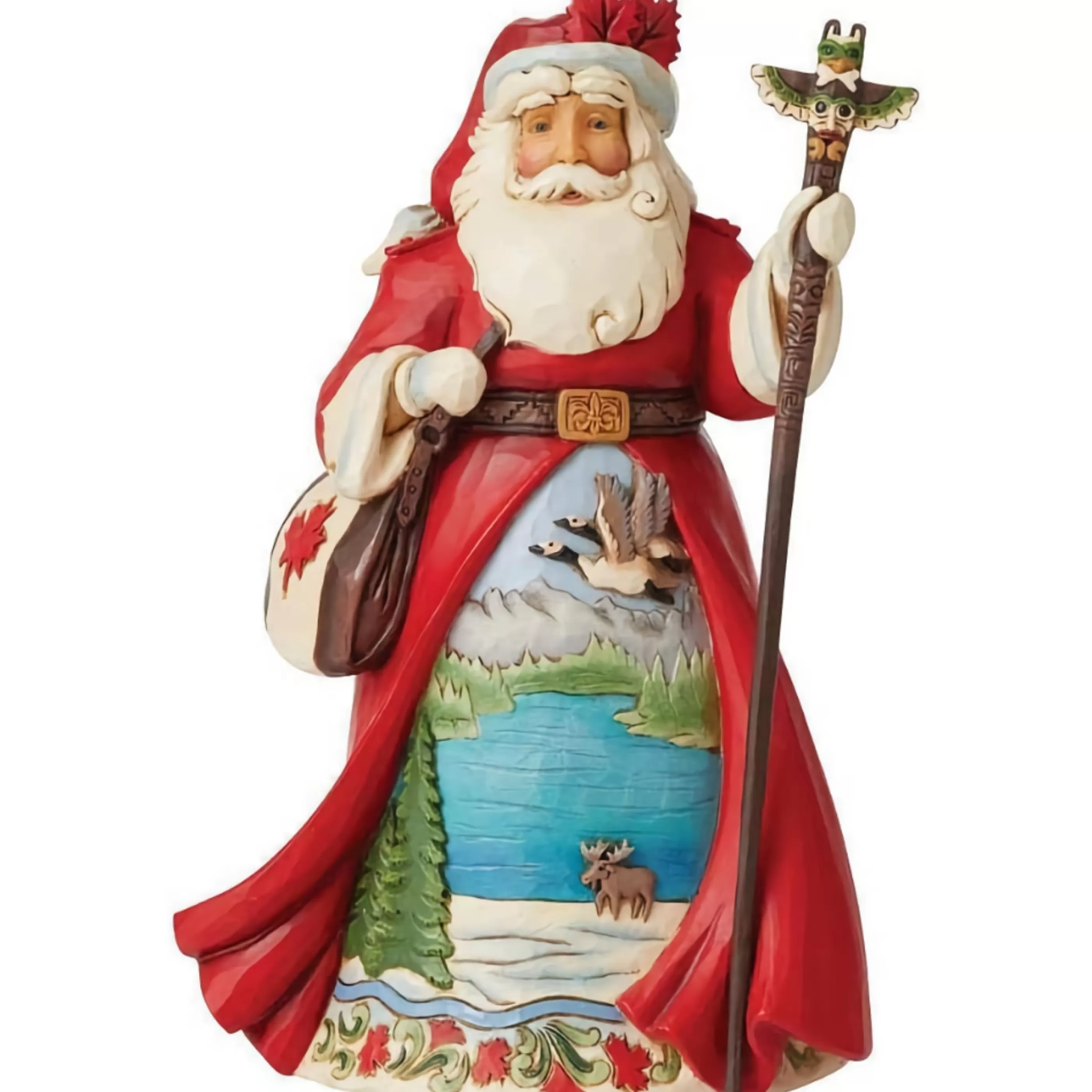 Jim Shore Table Top Decorations | Canadian Santa - 18Cm