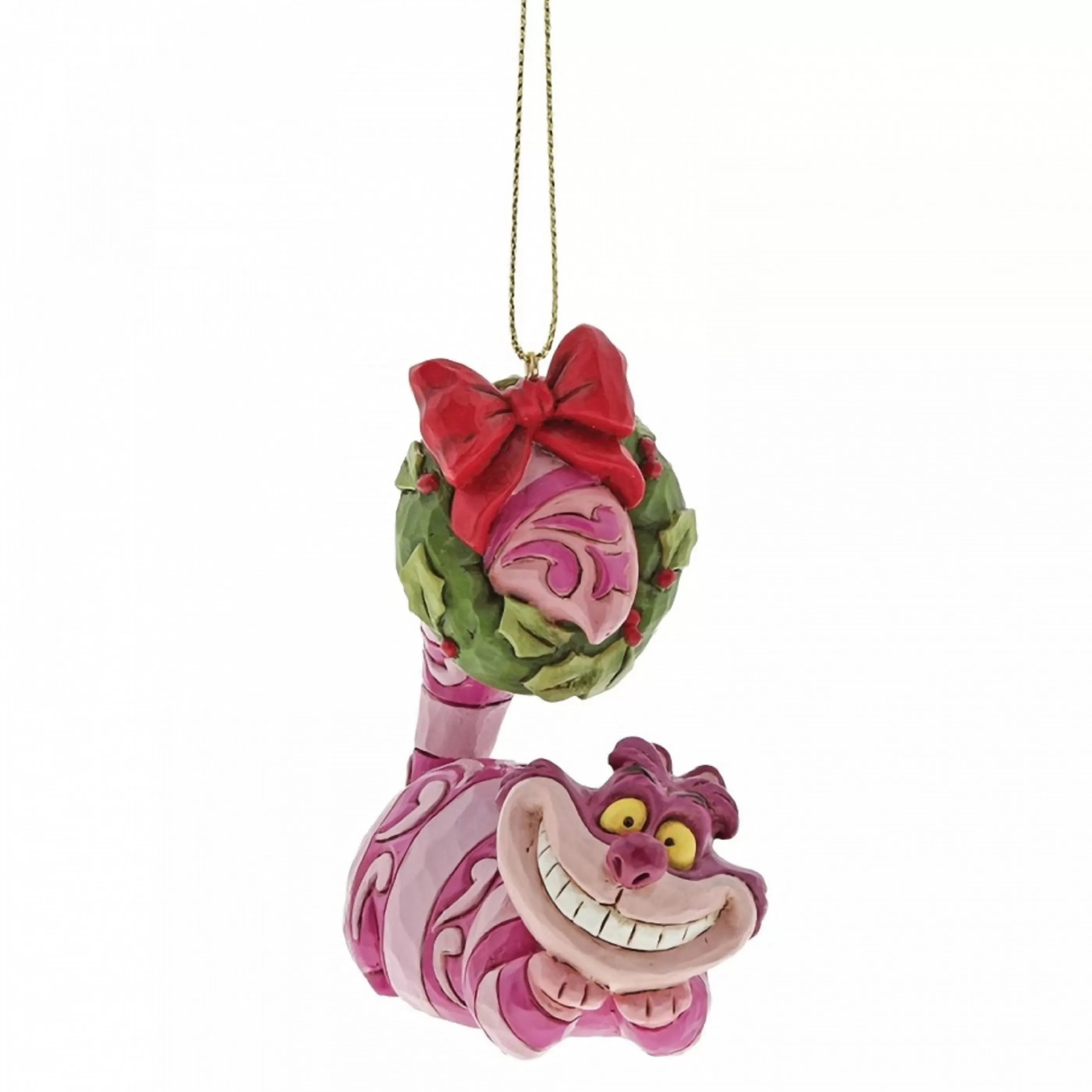 Disney Christmas Decorations Hanging Christmas Ornaments | Jim Shore Cheshire Cat Hanging Ornament - 8Cm