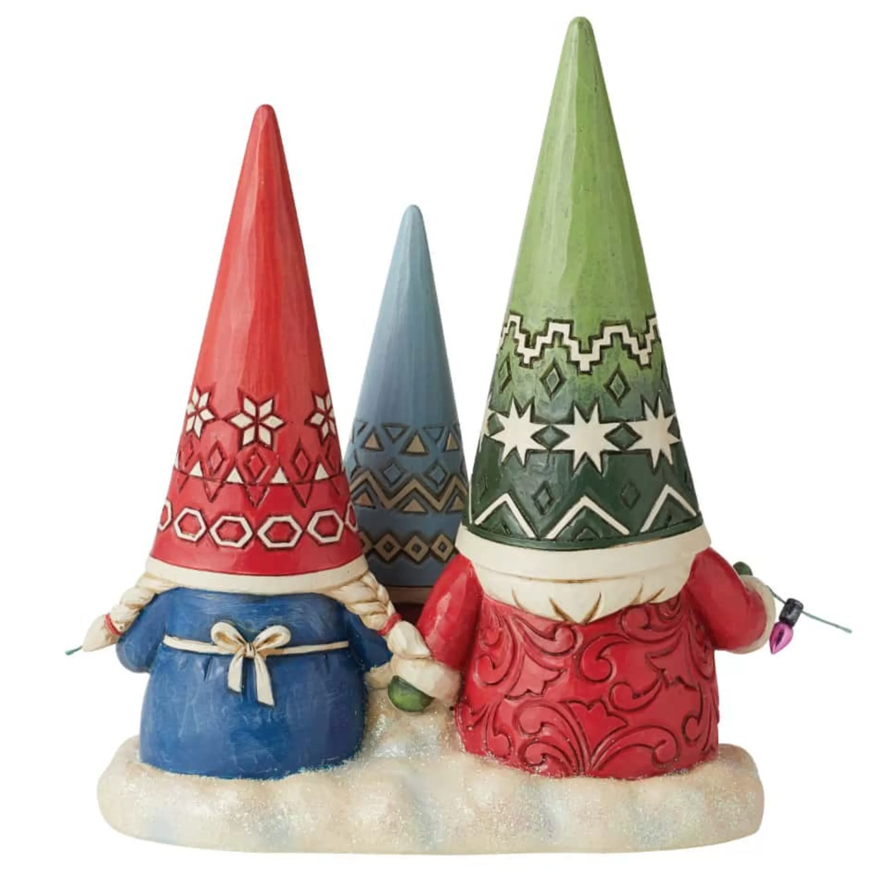 Jim Shore Table Top Decorations | Christmas Gnome Family - 16Cm