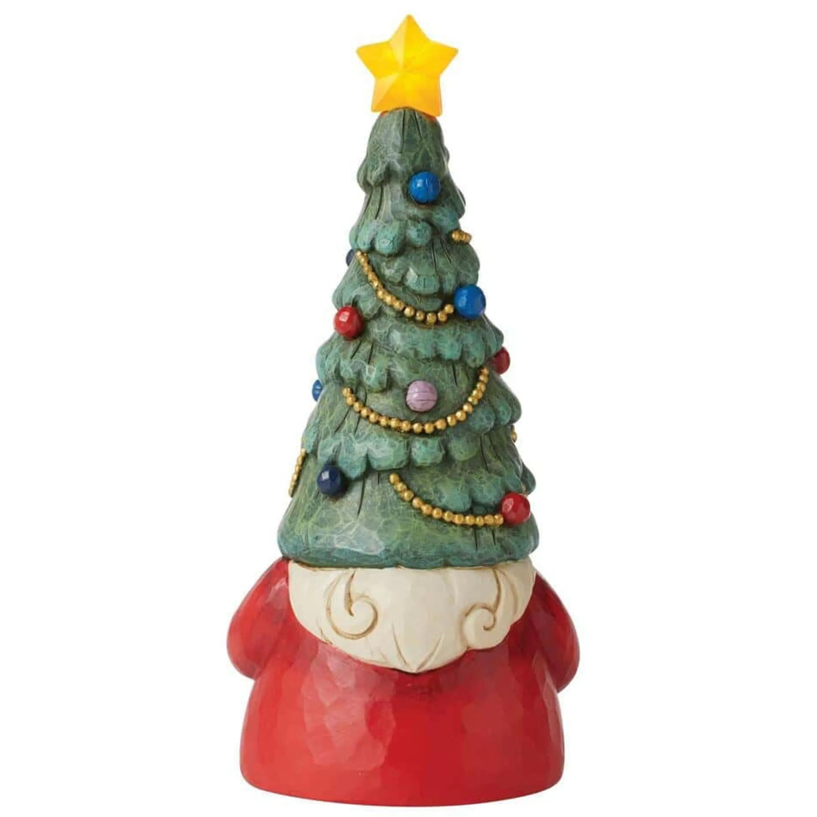 Jim Shore Table Top Decorations | Christmas Tree Lit Gnome - 23Cm