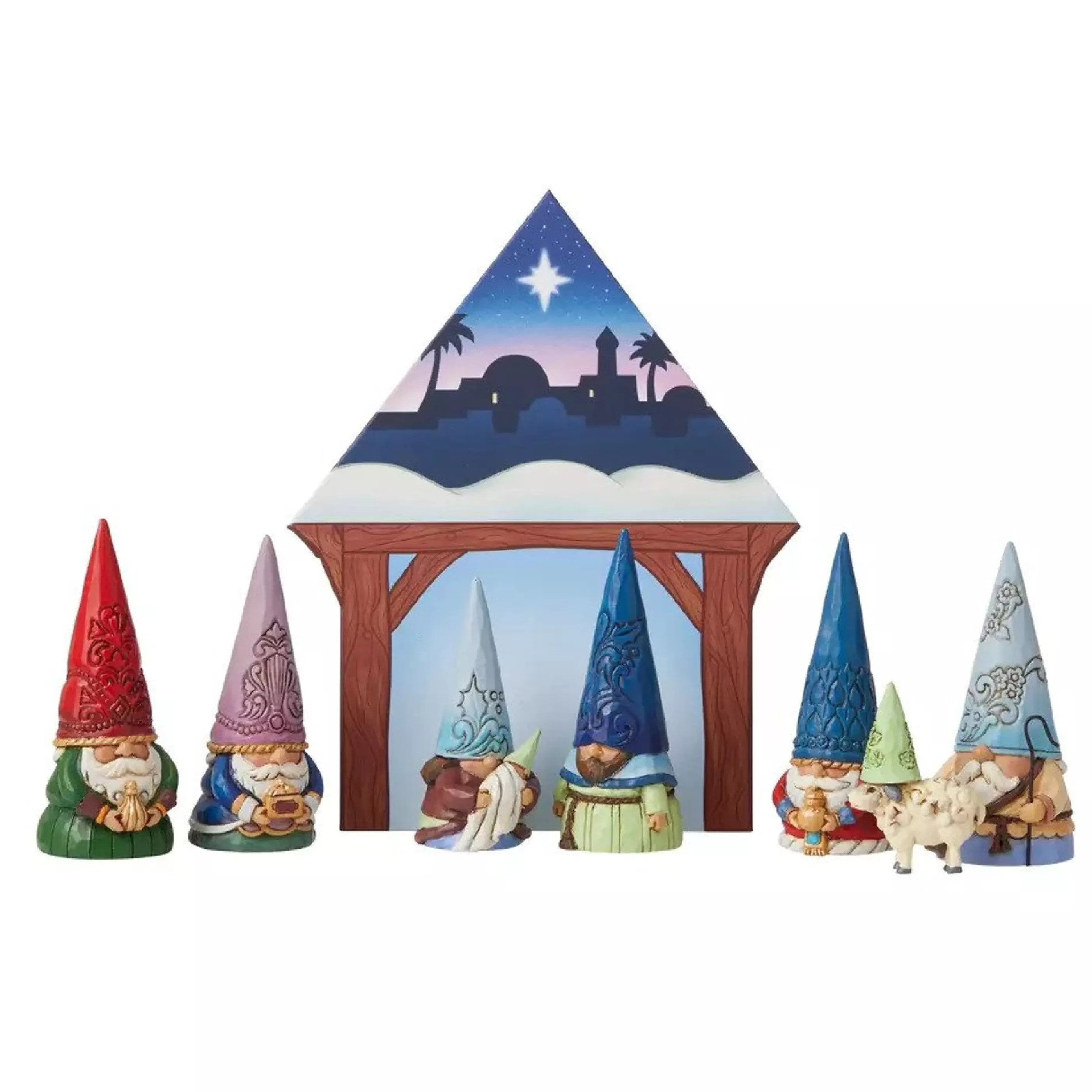 Outlet Jim Shore Gnome Nativity (Set Of 8) - 16.5Cm