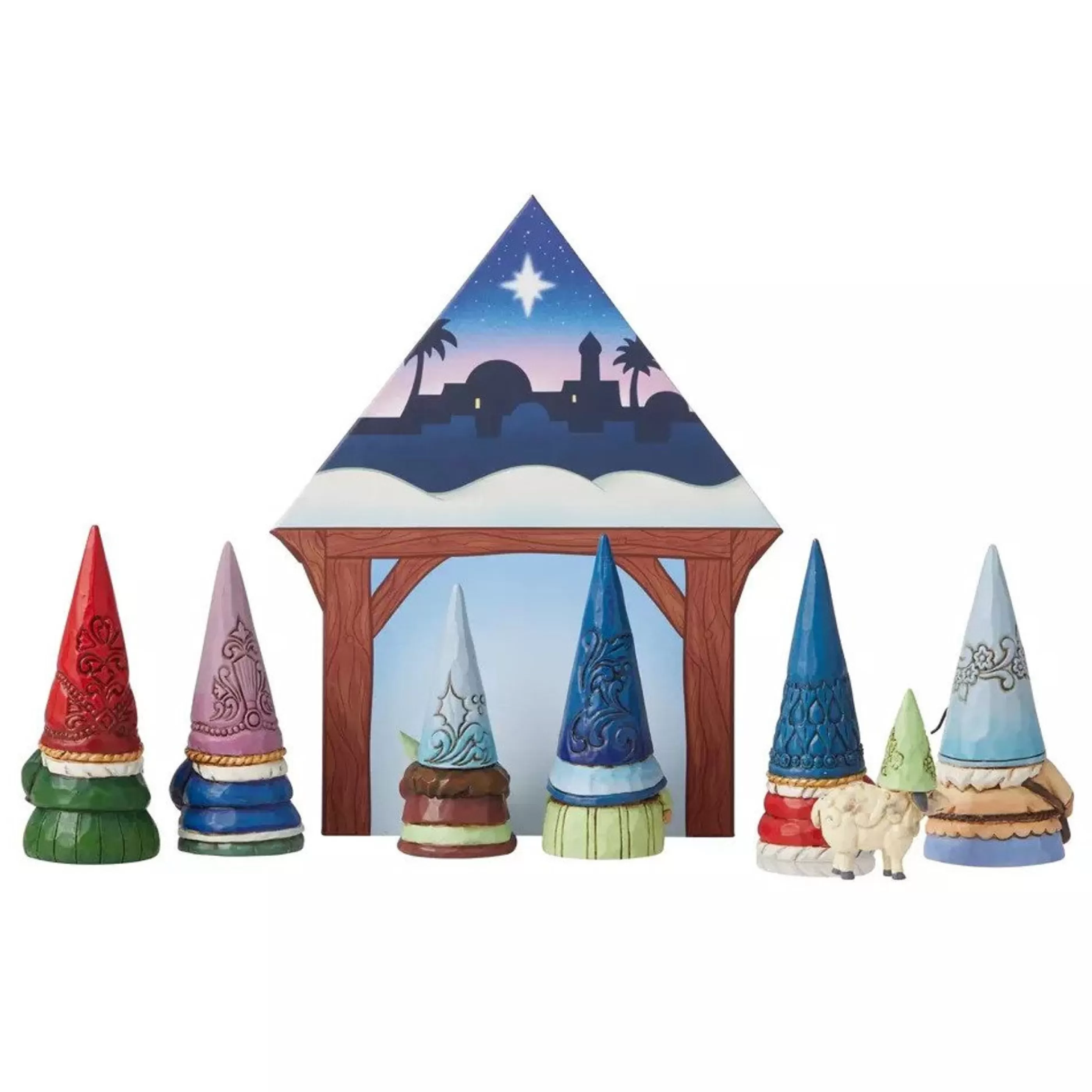 Outlet Jim Shore Gnome Nativity (Set Of 8) - 16.5Cm