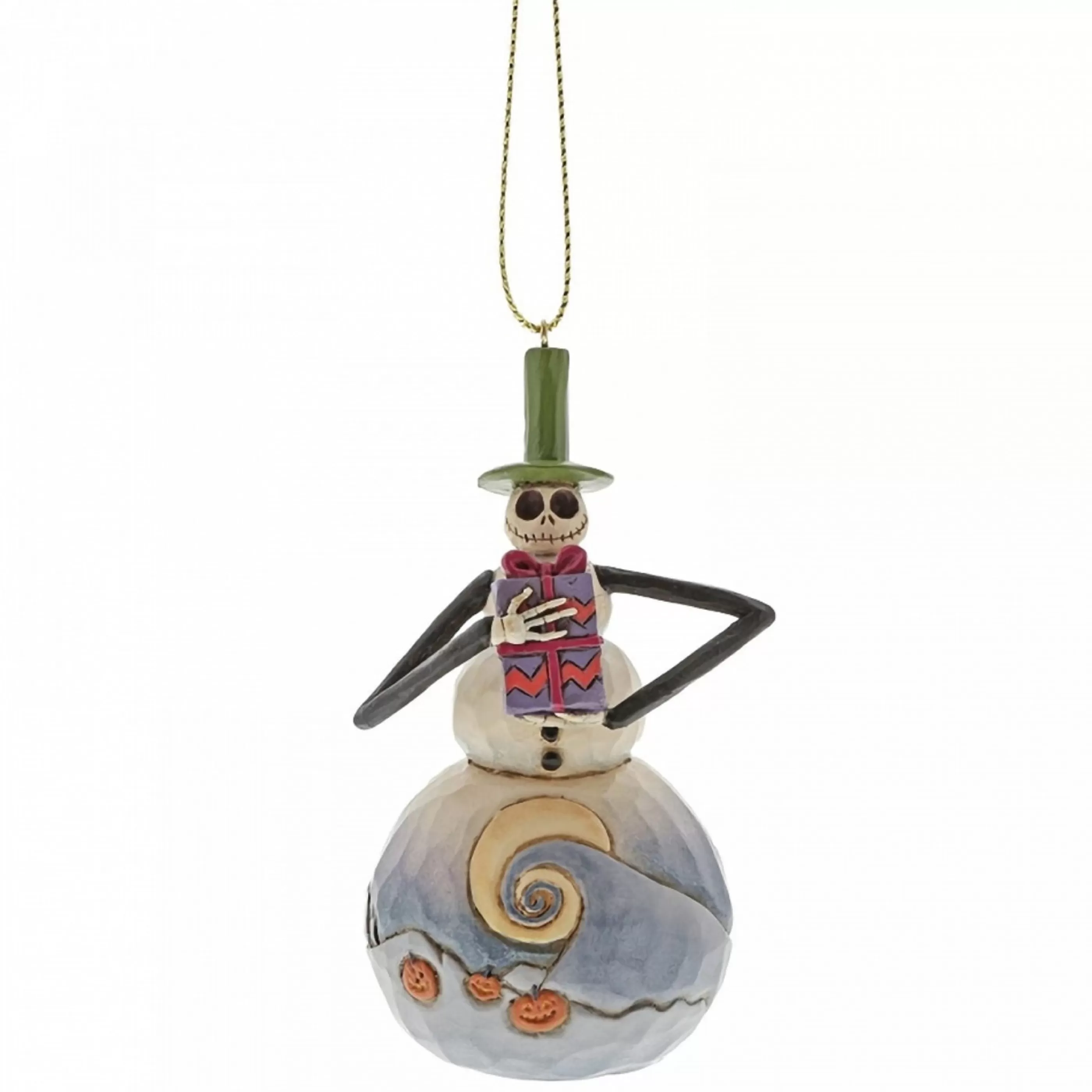 Disney Christmas Decorations Hanging Christmas Ornaments | Jim Shore Jack Skellington Hanging Ornament - 9.5Cm