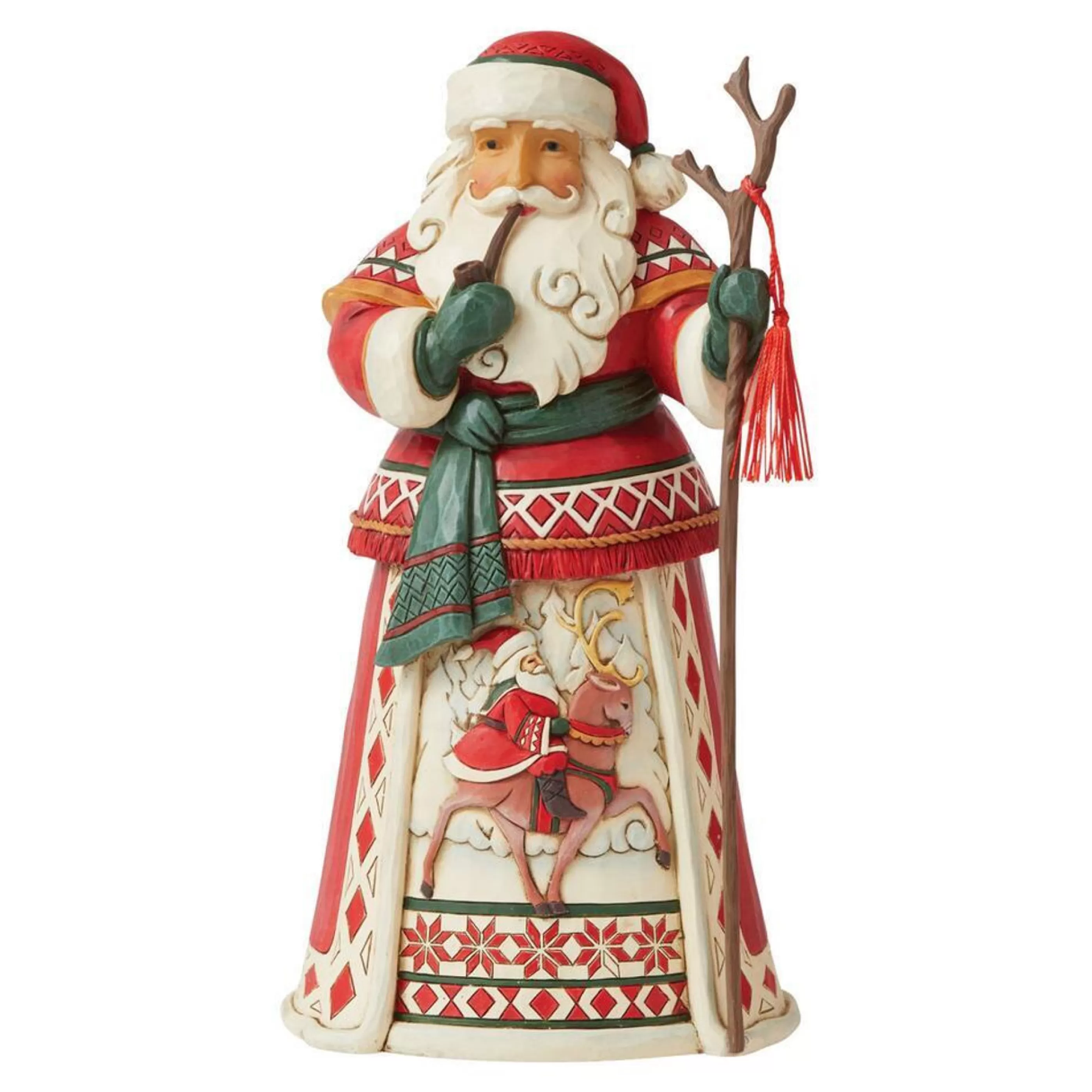 Best Jim Shore Lapland Santa Riding Reindeer - 26Cm