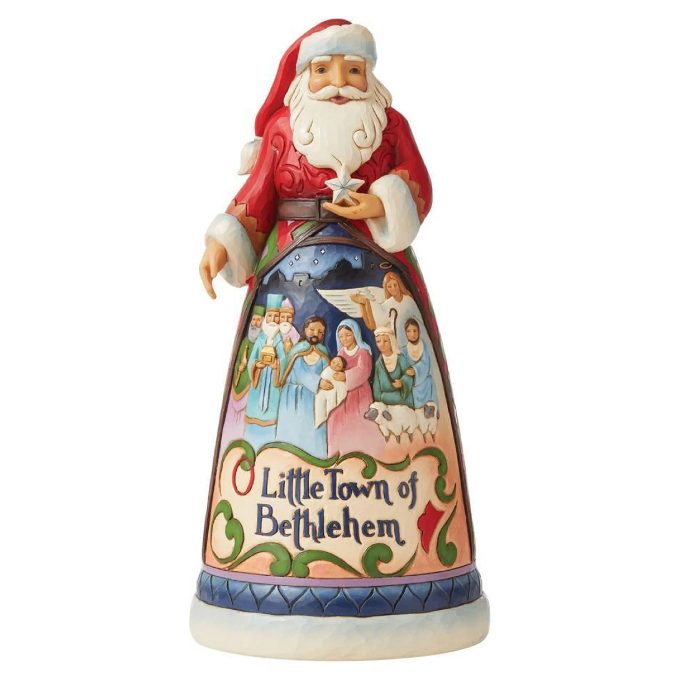 Best Jim Shore Little Town Of Bethlehem Santa - 25Cm