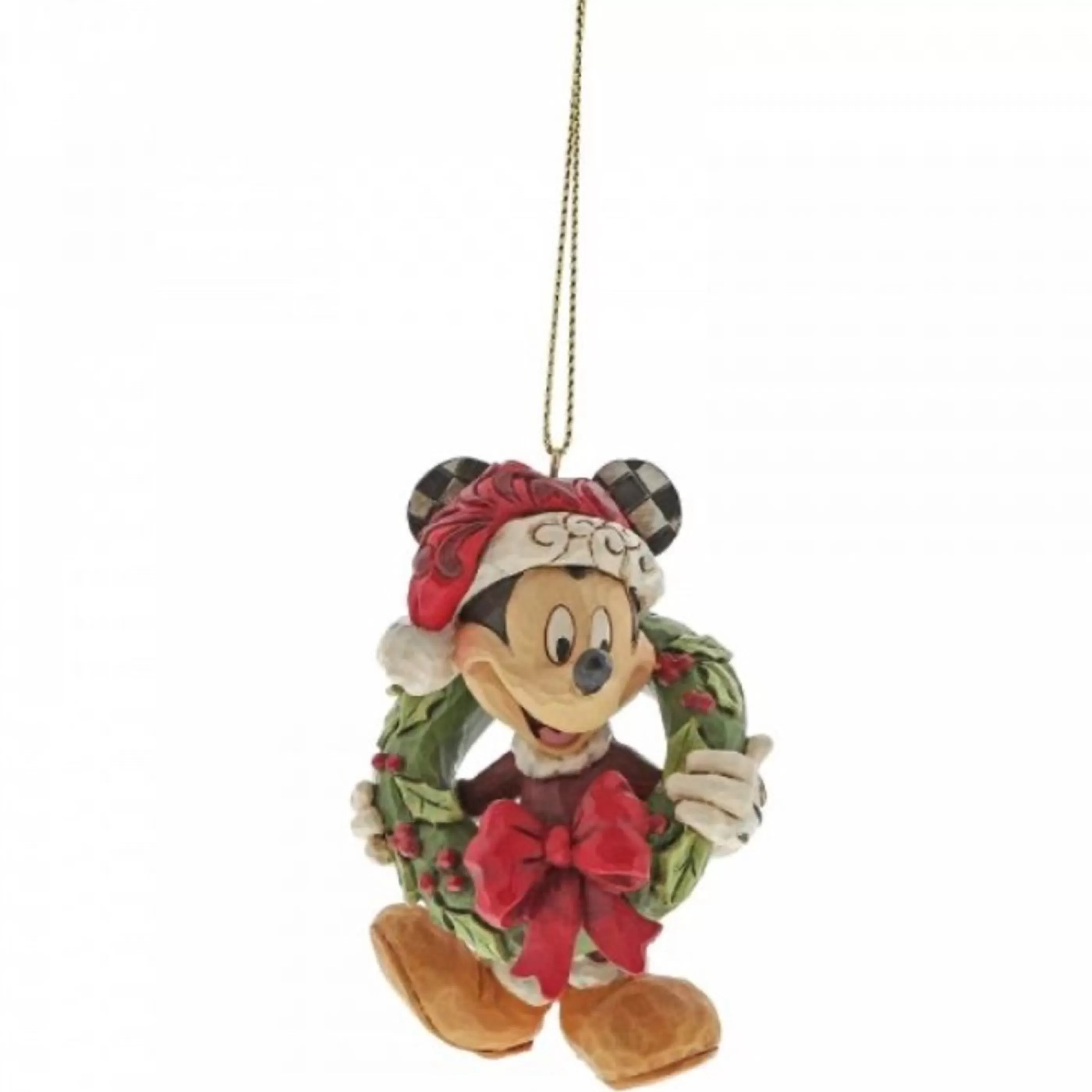 Disney Christmas Decorations Table Top Decorations | Jim Shore Mickey Hanging Ornament - 8Cm