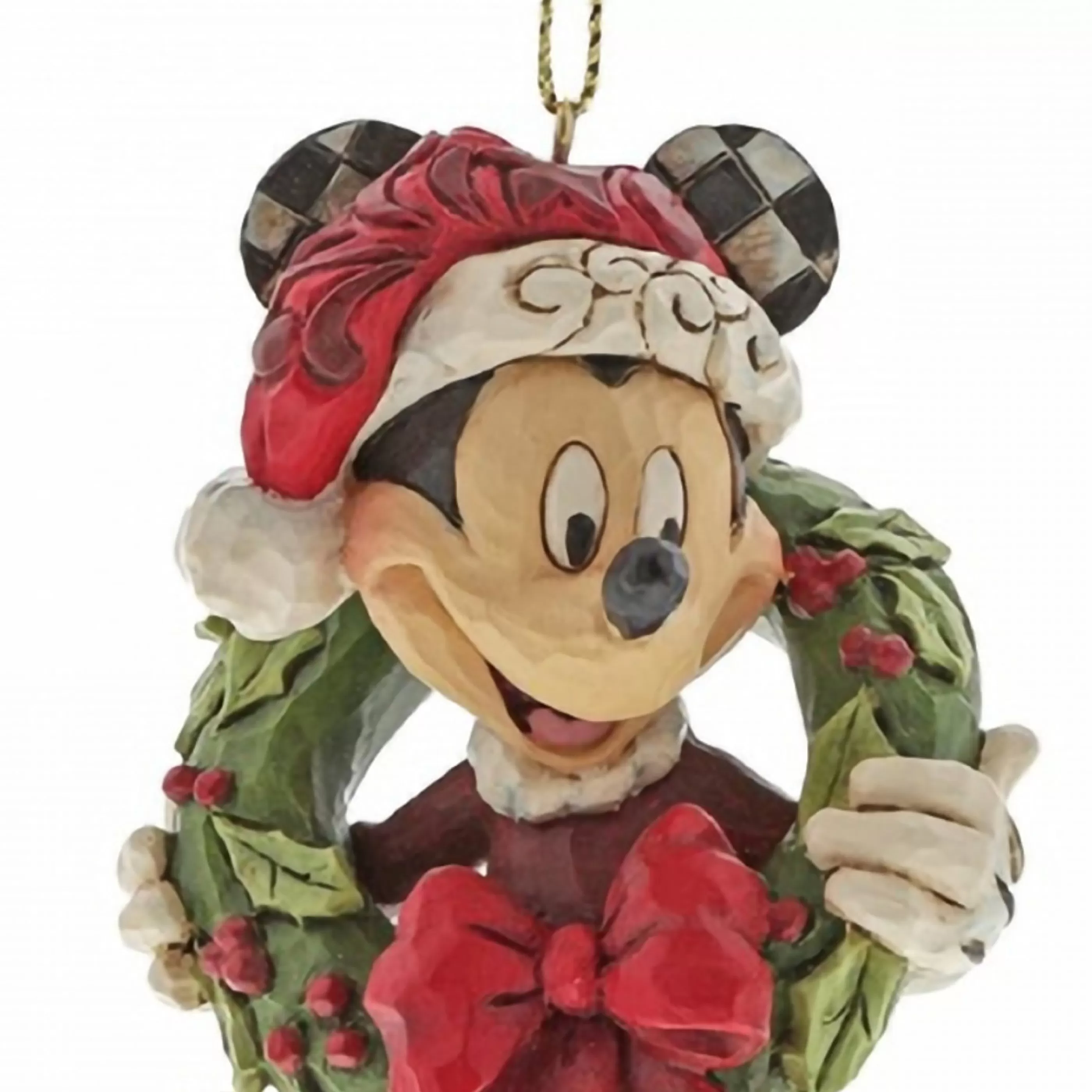 Disney Christmas Decorations Table Top Decorations | Jim Shore Mickey Hanging Ornament - 8Cm