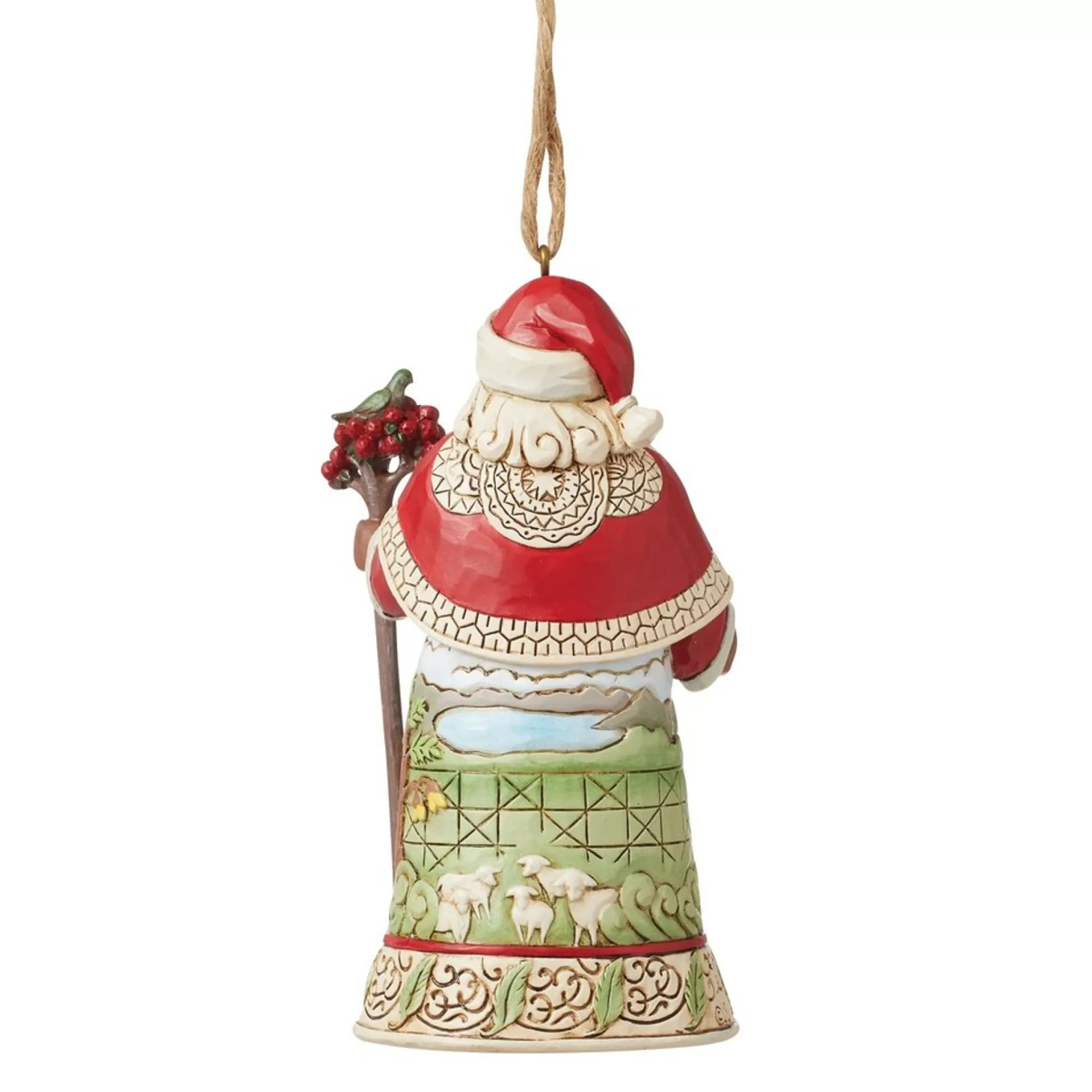 Jim Shore Hanging Christmas Ornaments | New Zealand Santa Ornament - 10.5Cm