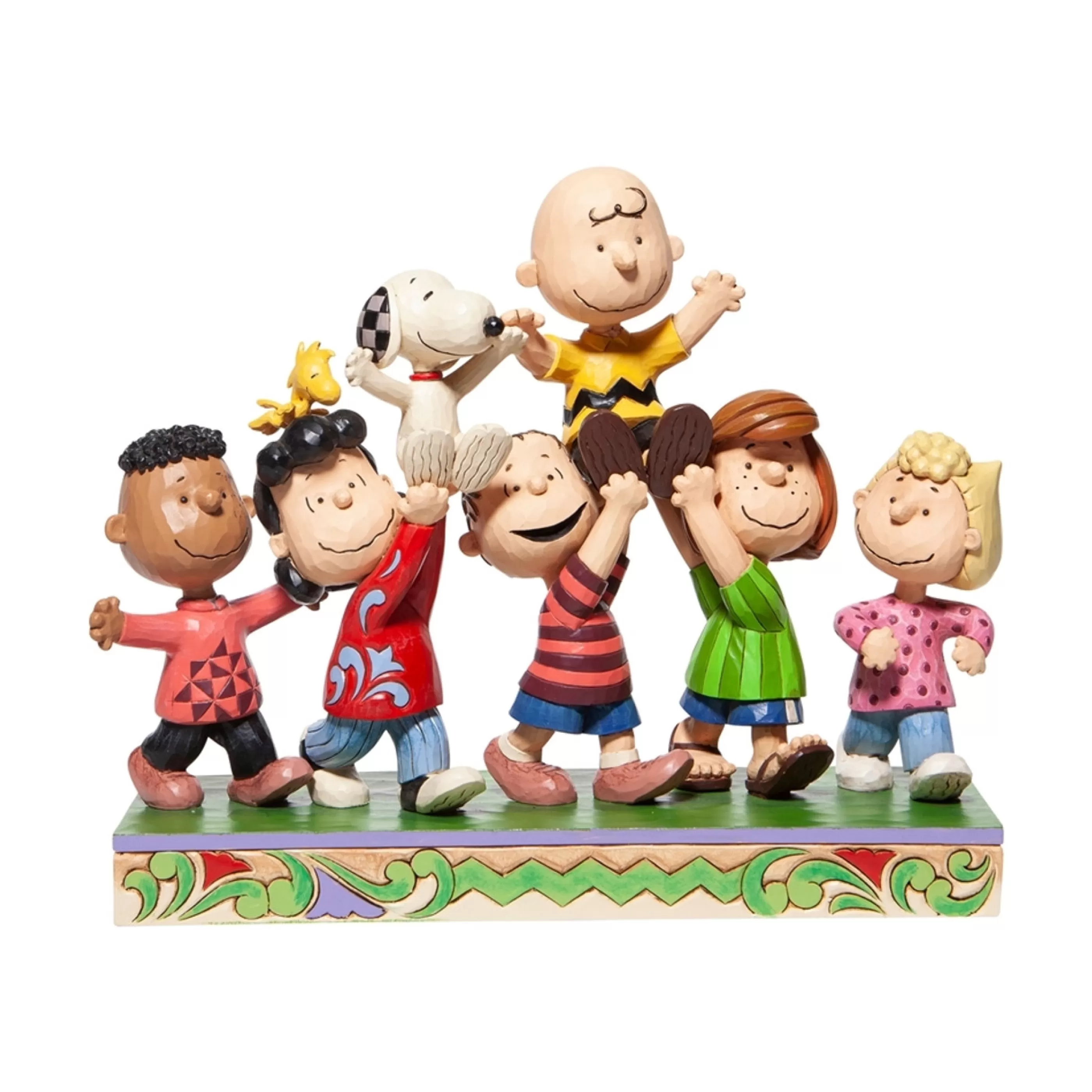 Jim Shore Table Top Decorations | Peanuts Gang 70Th Anniversary - 19Cm