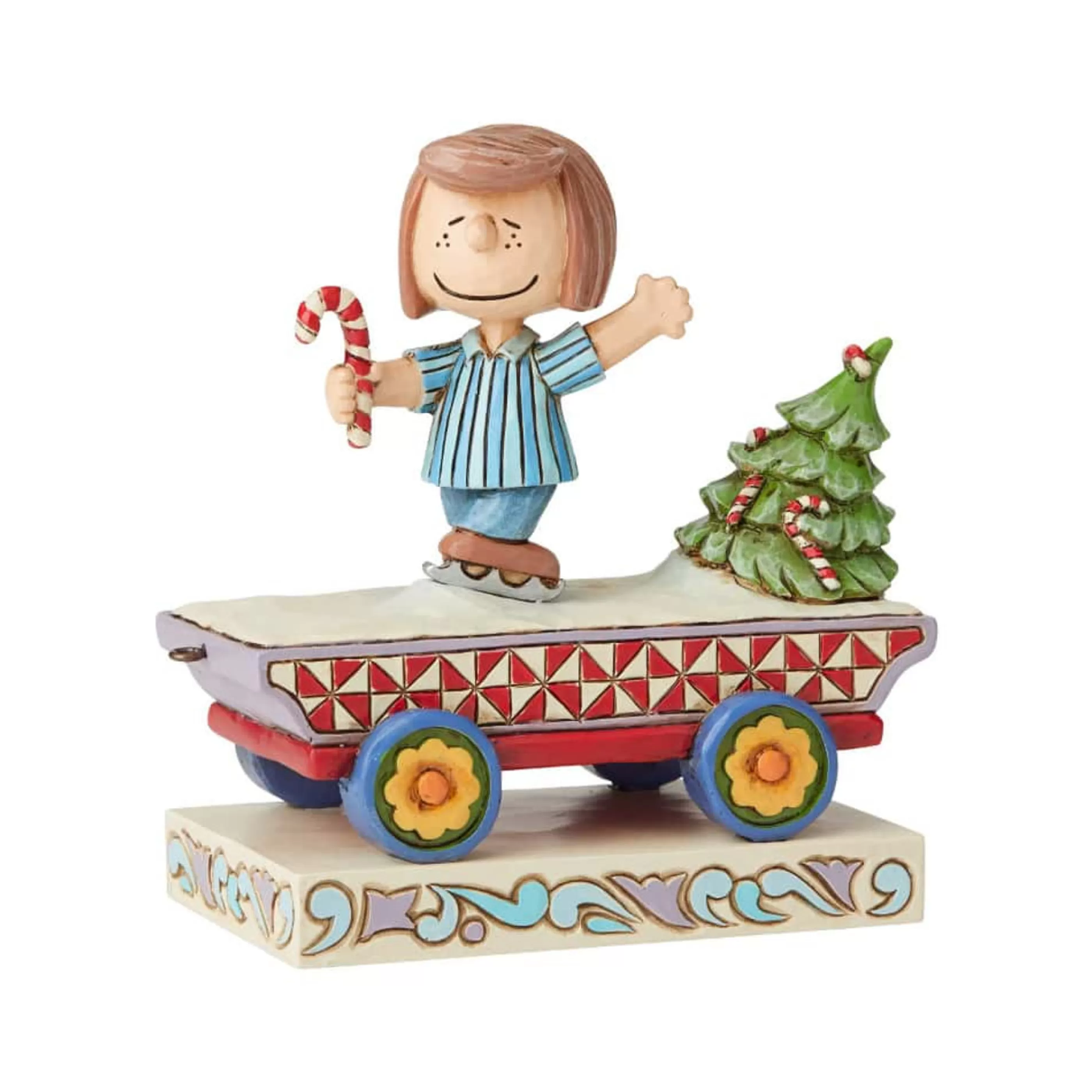 Jim Shore Table Top Decorations | Peppermint Patty Train - 10Cm