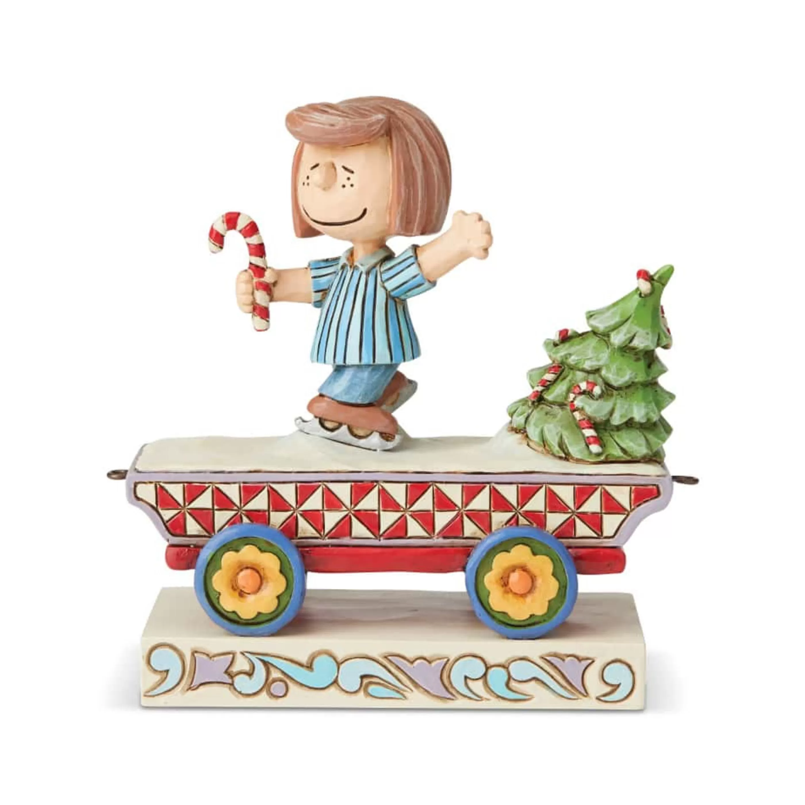 Jim Shore Table Top Decorations | Peppermint Patty Train - 10Cm