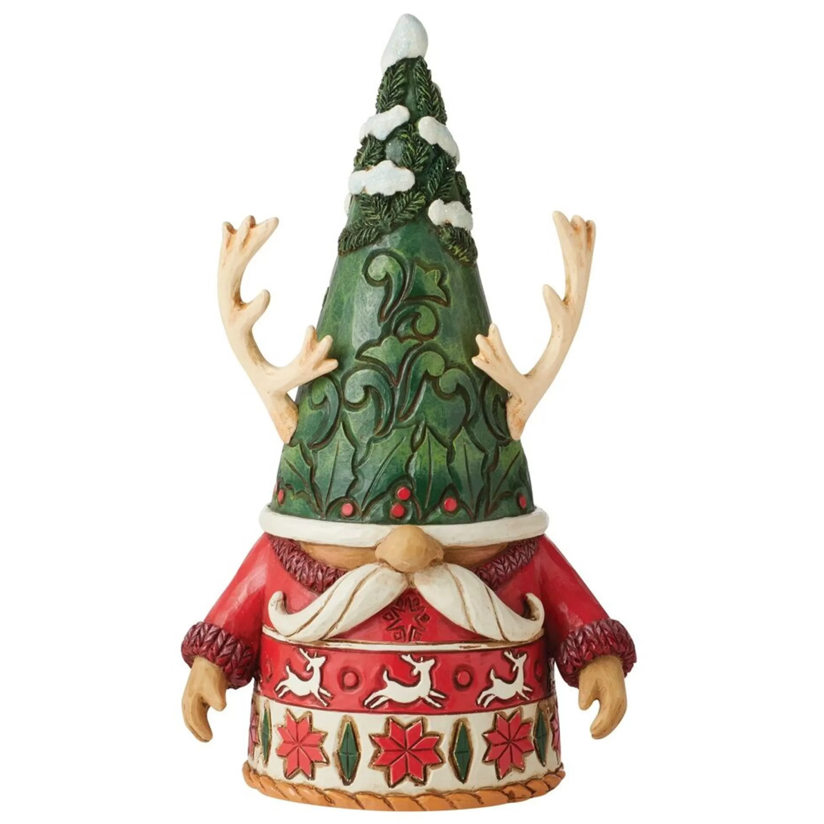 Jim Shore Table Top Decorations | Reindeer Gnome - 16.5Cm