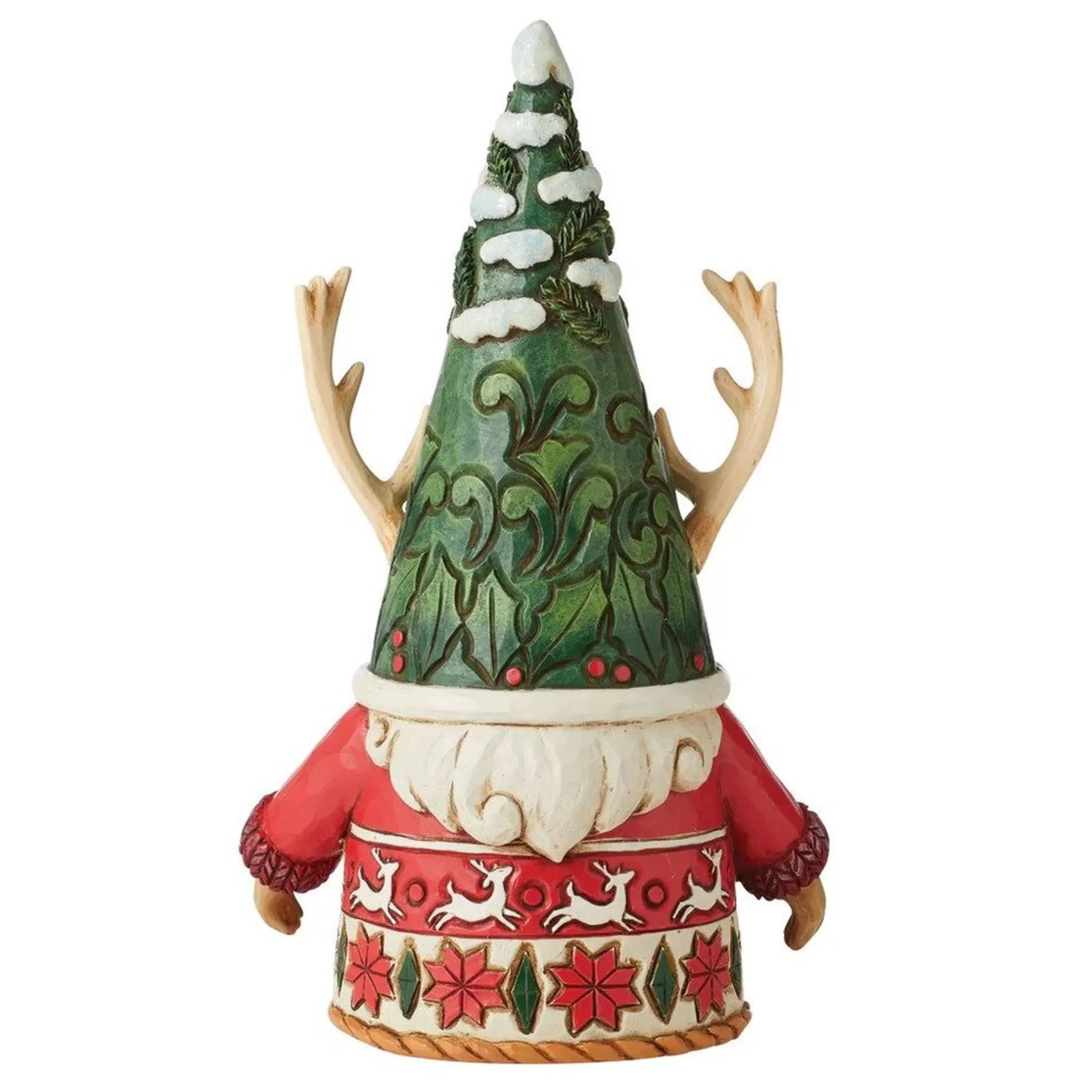 Jim Shore Table Top Decorations | Reindeer Gnome - 16.5Cm