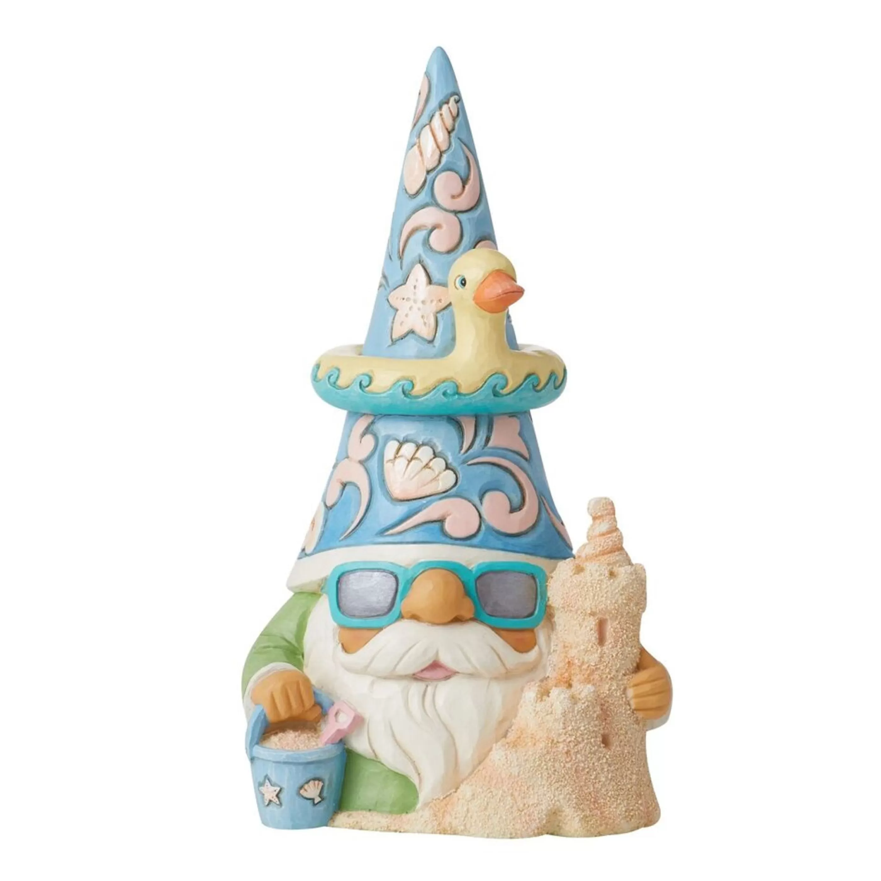 Jim Shore Table Top Decorations | Sand Castle Gnome - 16Cm