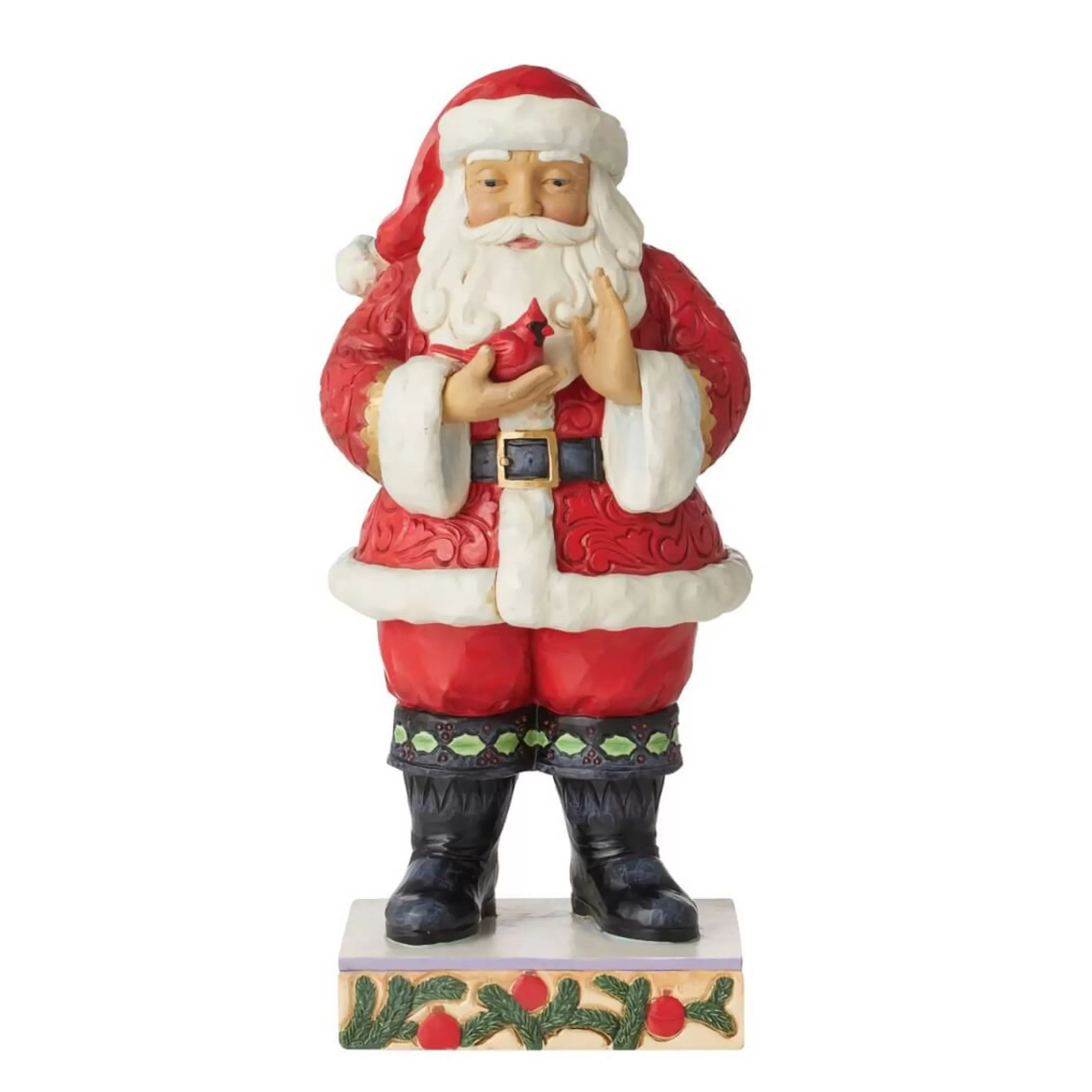 Shop Jim Shore Santa With Cardinal - 25Cm