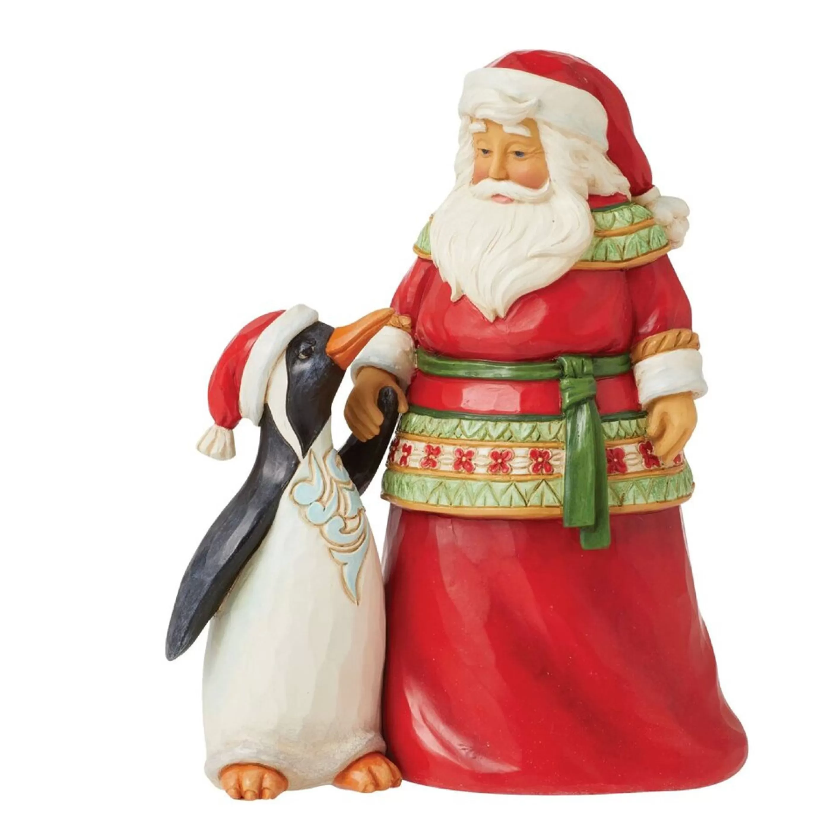 Online Jim Shore Santa With Penguin - 13Cm