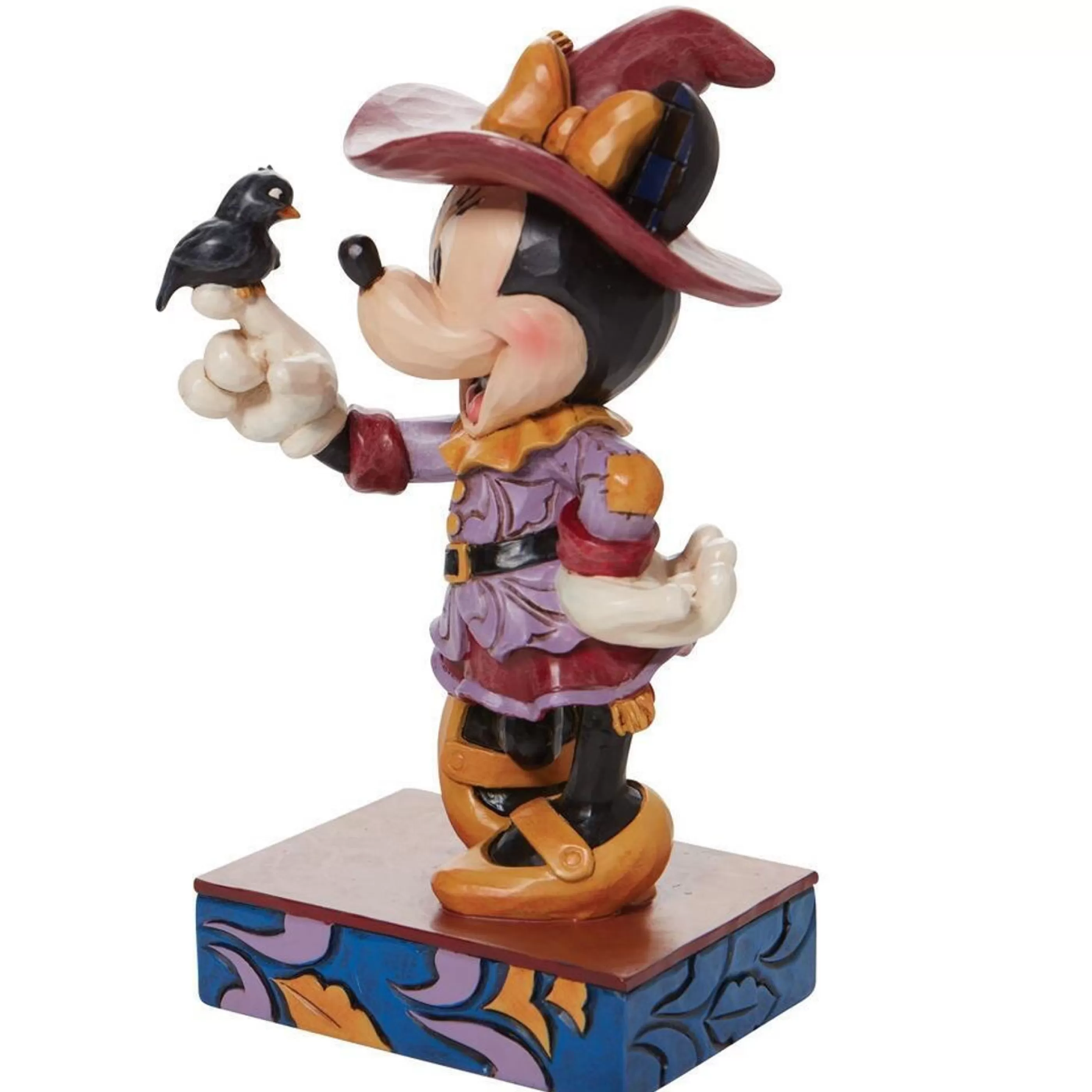 Disney Christmas Decorations Table Top Decorations | Jim Shore Scarecrow Minnie - 16.5Cm