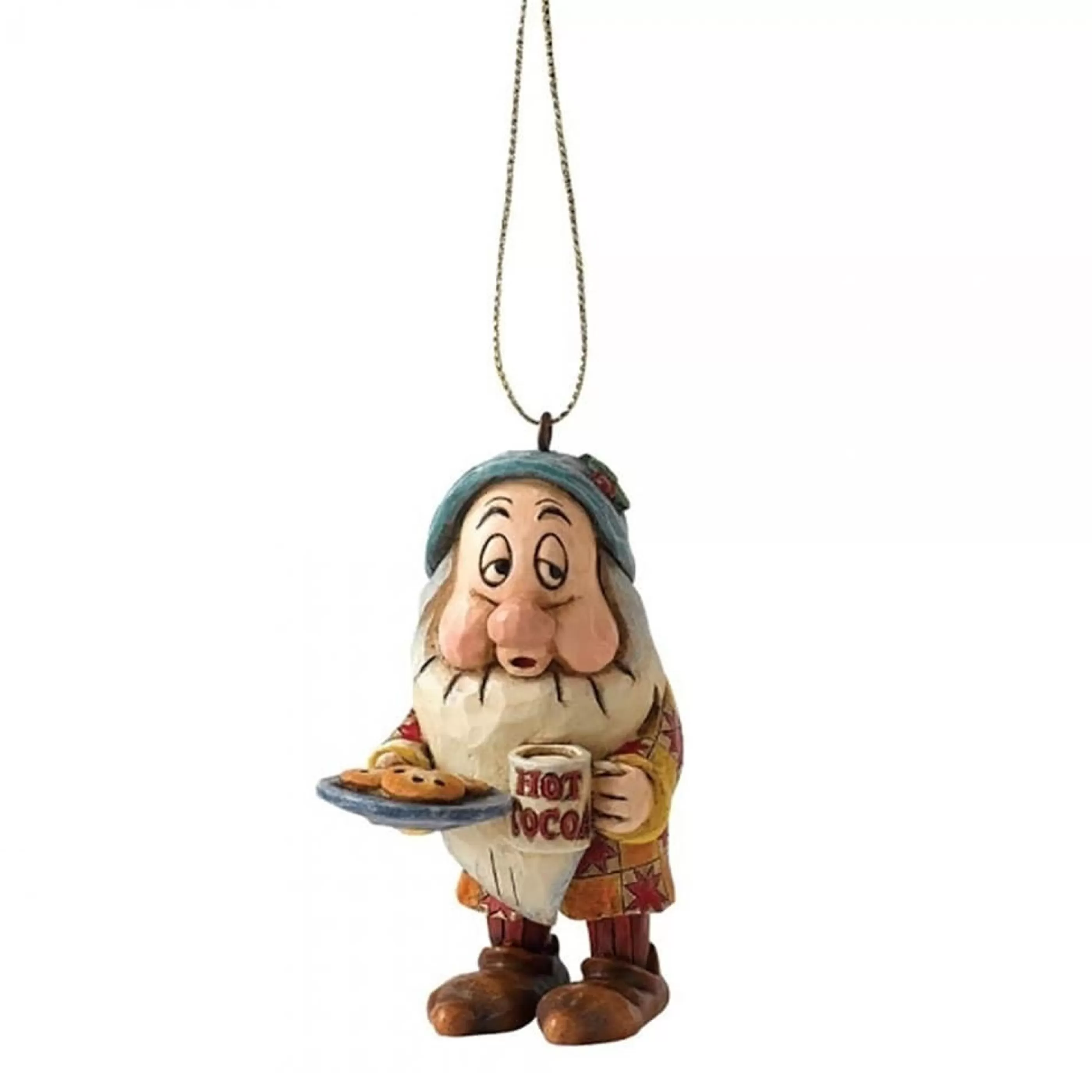 Jim Shore Hanging Christmas Ornaments | "Sleepy" Dwarf Ornament - 7Cm