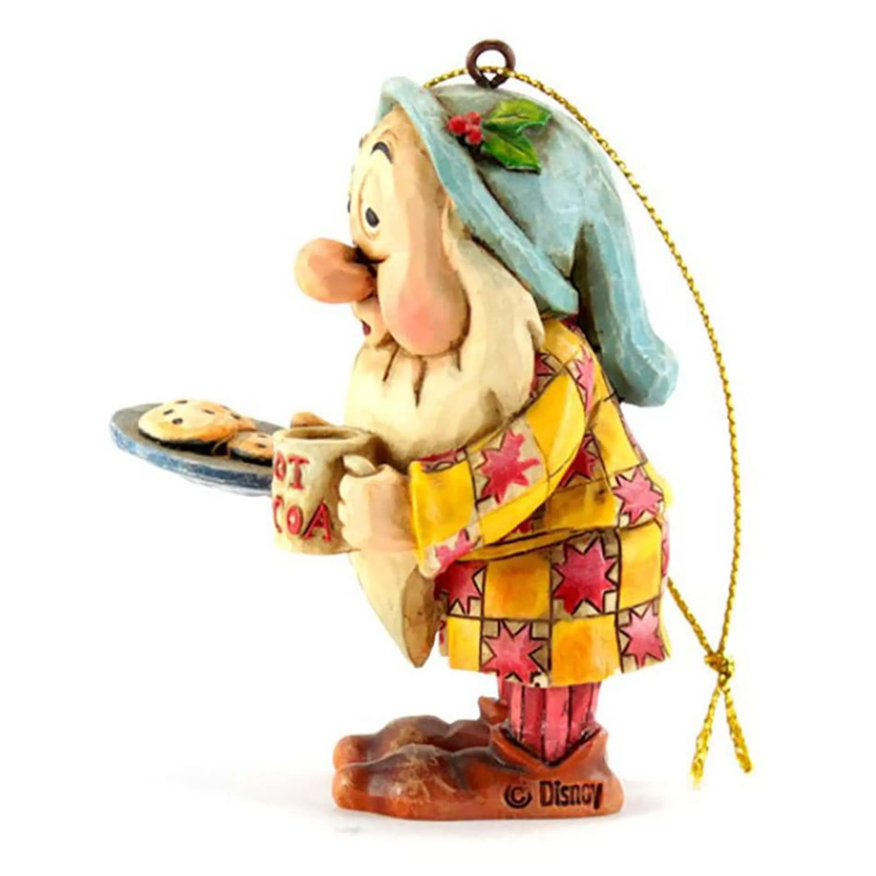 Jim Shore Hanging Christmas Ornaments | "Sleepy" Dwarf Ornament - 7Cm