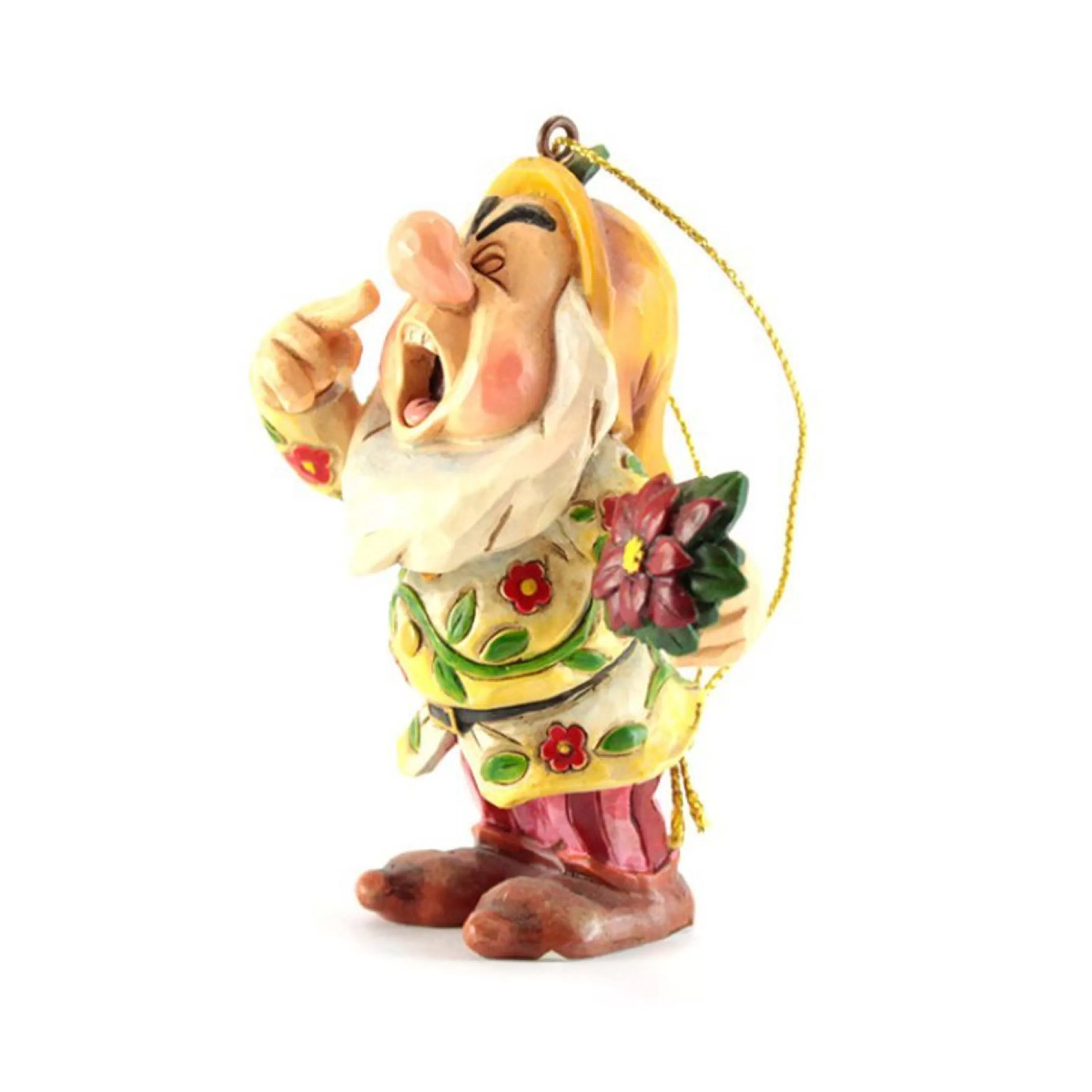 Jim Shore Hanging Christmas Ornaments | "Sneezy" Dwarf Ornament - 7Cm