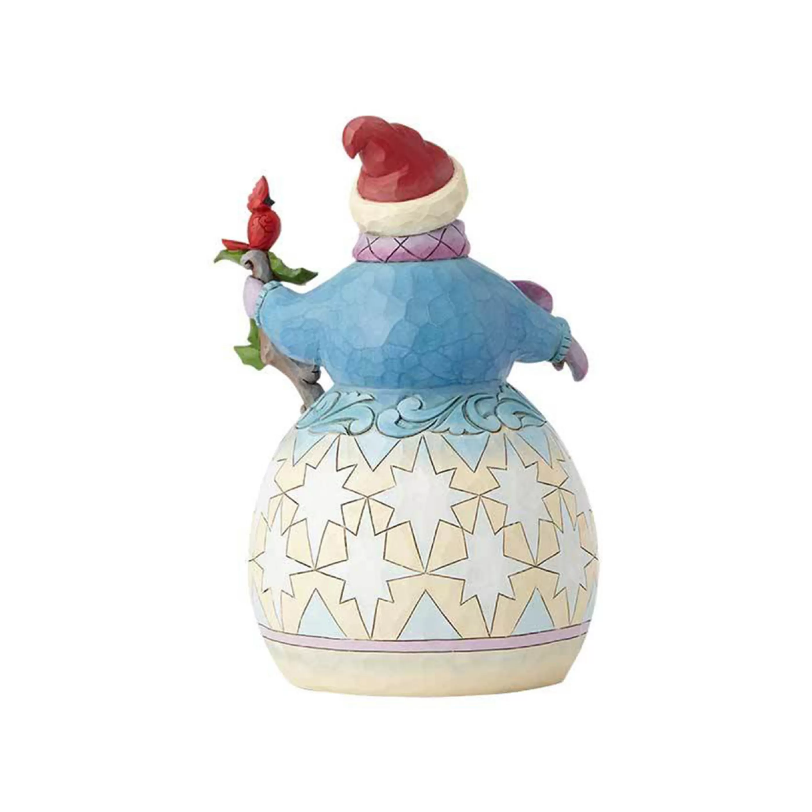 Jim Shore Table Top Decorations | Snowman With Cardinal - 23Cm