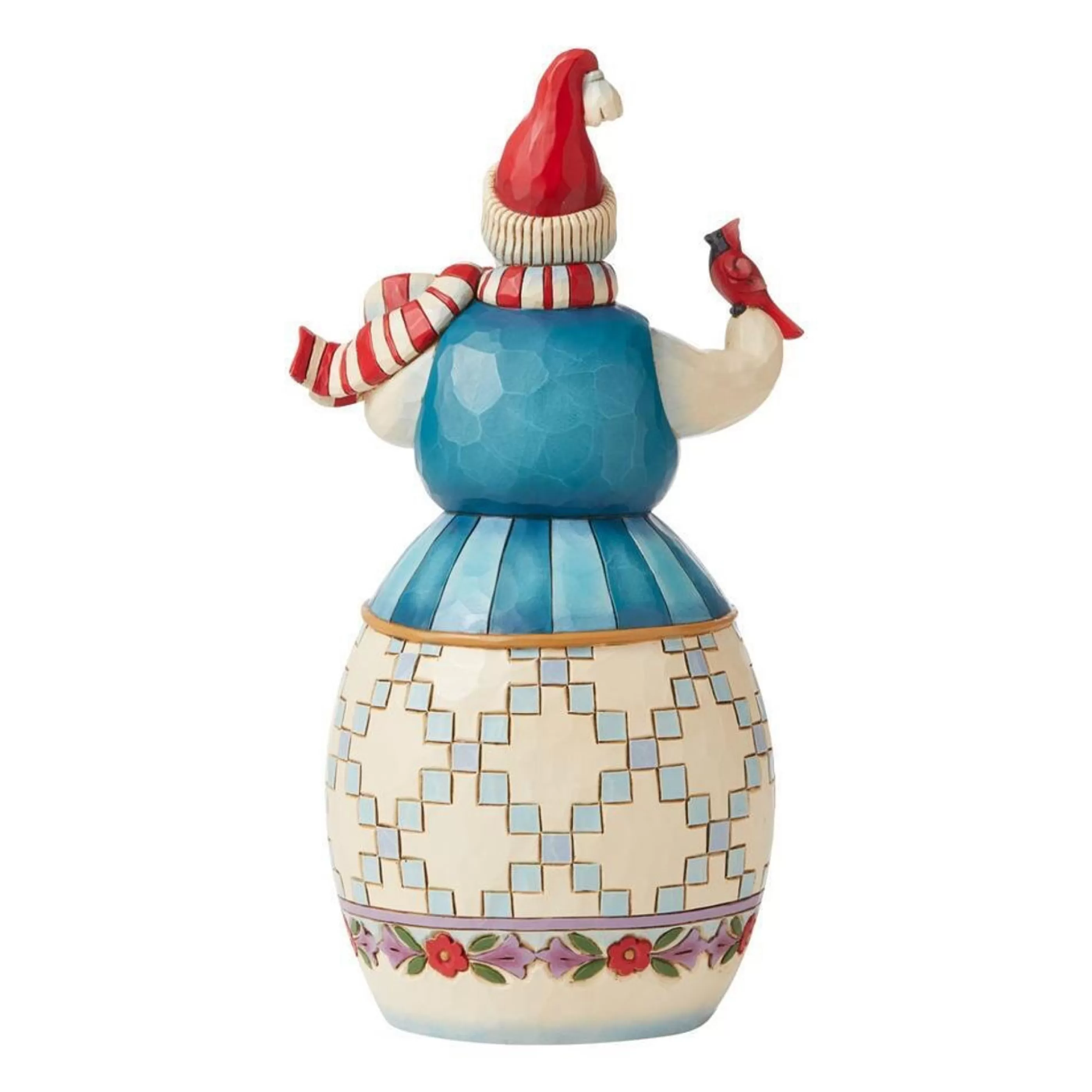 Jim Shore Table Top Decorations | Snowman With Cardinal - 24Cm